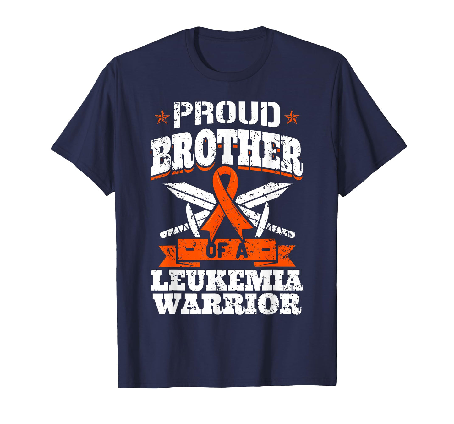 Proud Brotther Of A Leukemia Warrior Bro Awareness Ribbon T-Shirt