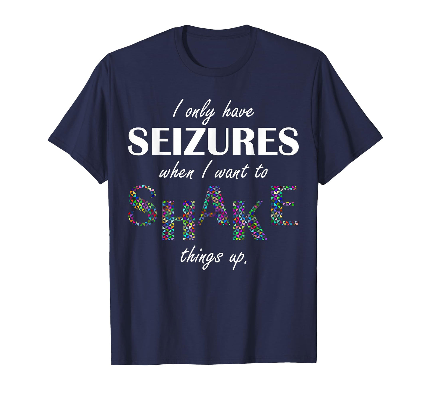 Mens Politically Incorrect But Funny Seizure Joke T-shirt XL Brown