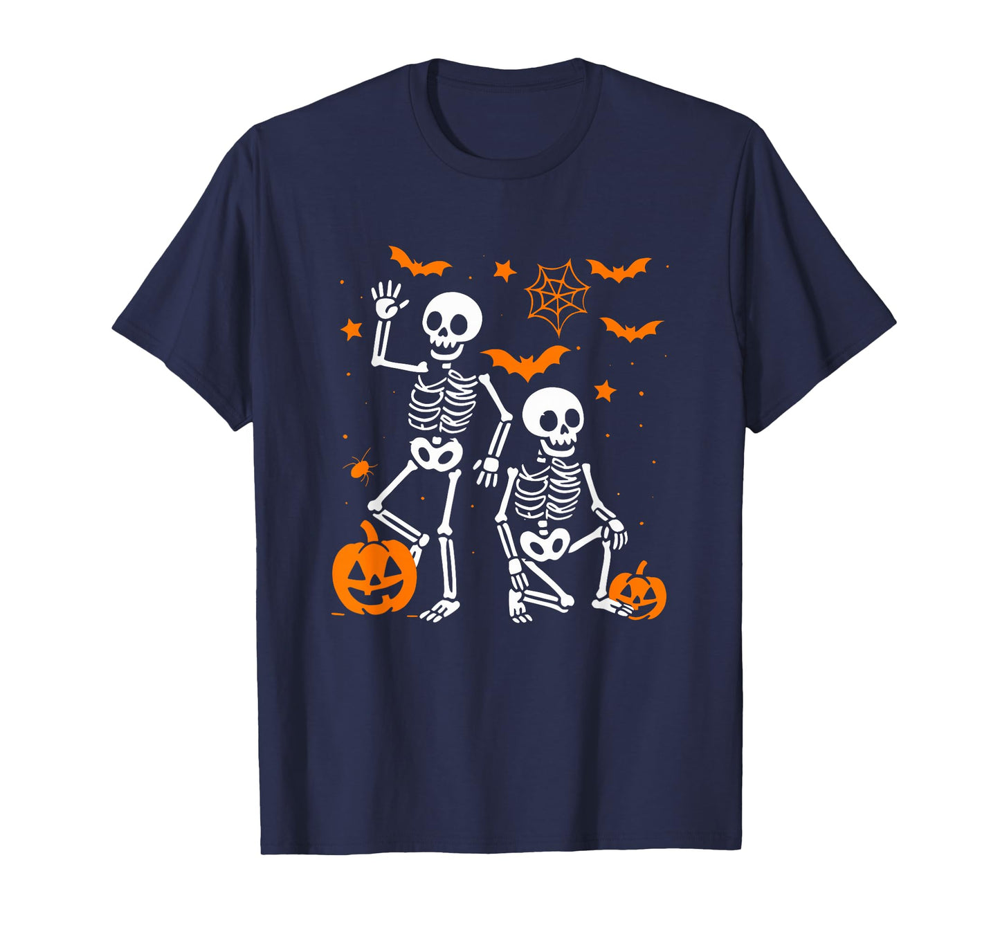 Funny Skeleton Pumpkin Halloween T-Shirt