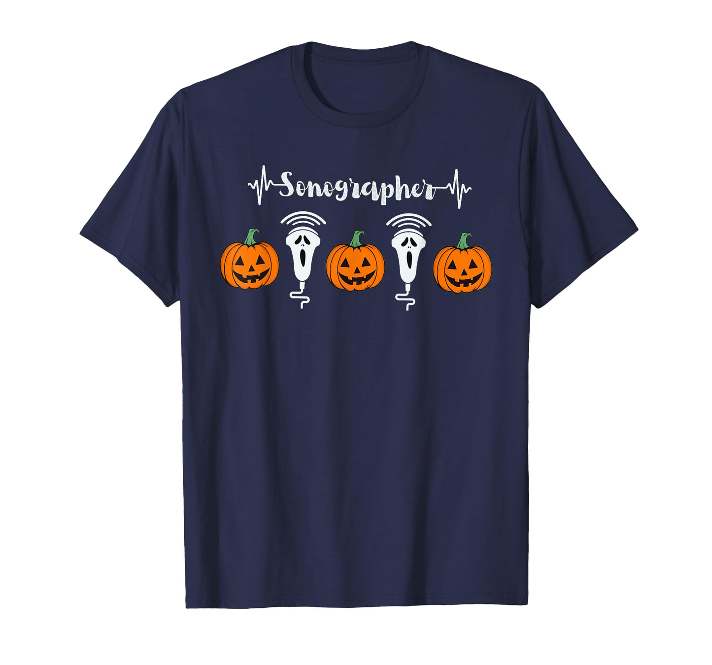 Halloween Sonographer Pumpkins Ultrasound Technologist T-Shirt