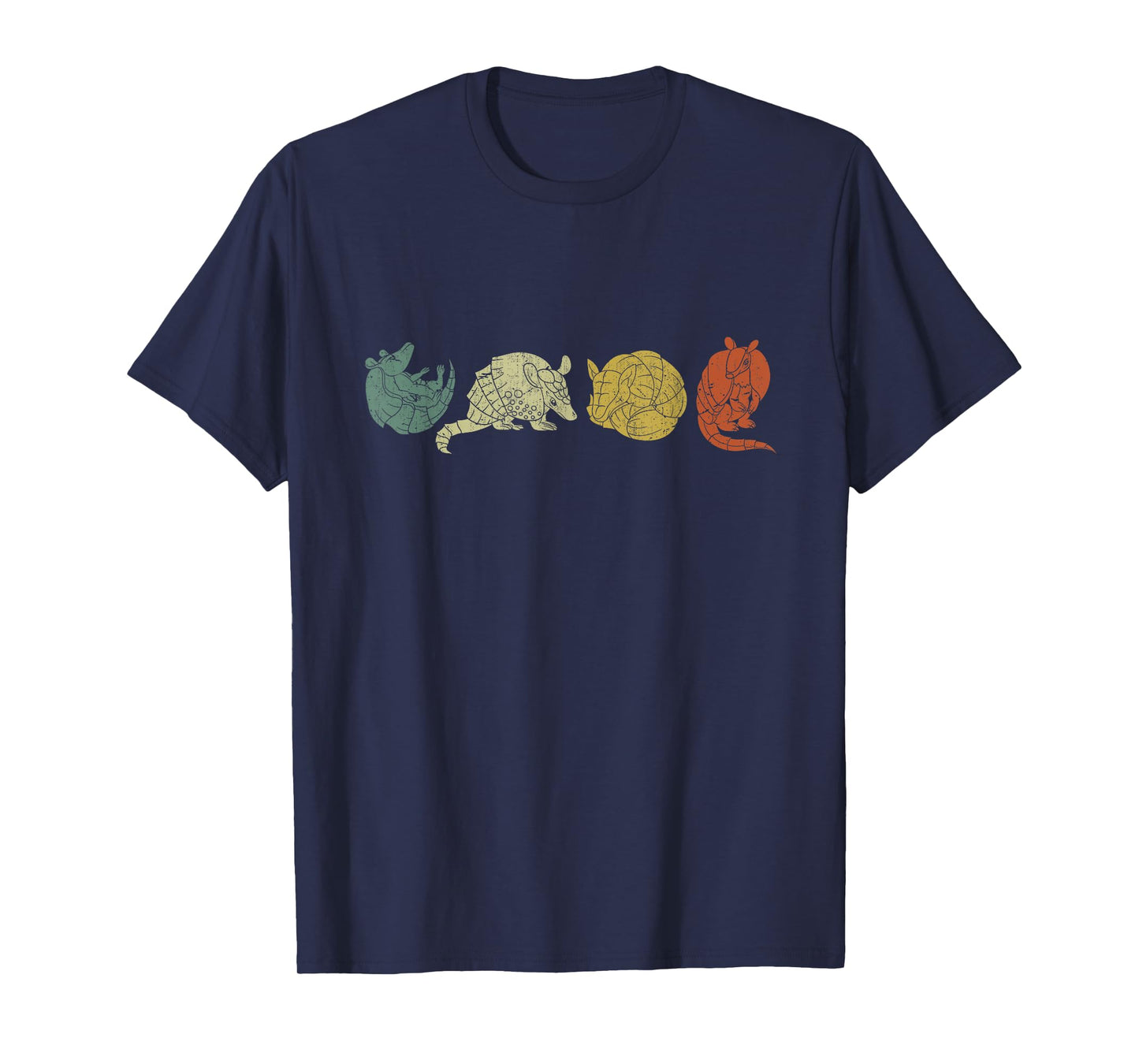 Animal Armadillo Lovers Animal Motif Retro Armadill T-Shirt