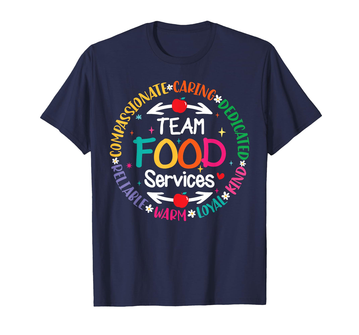 Food Services Back To School Cafeteria Crew Lunch Lady Team T-Shirt