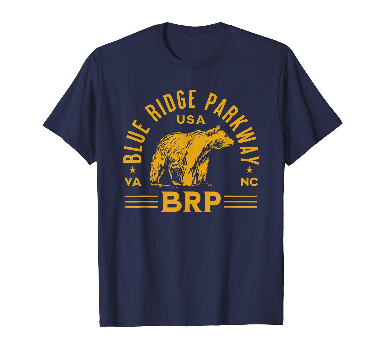 Blue Ridge Parkway NC and VA Bear Design T-Shirt