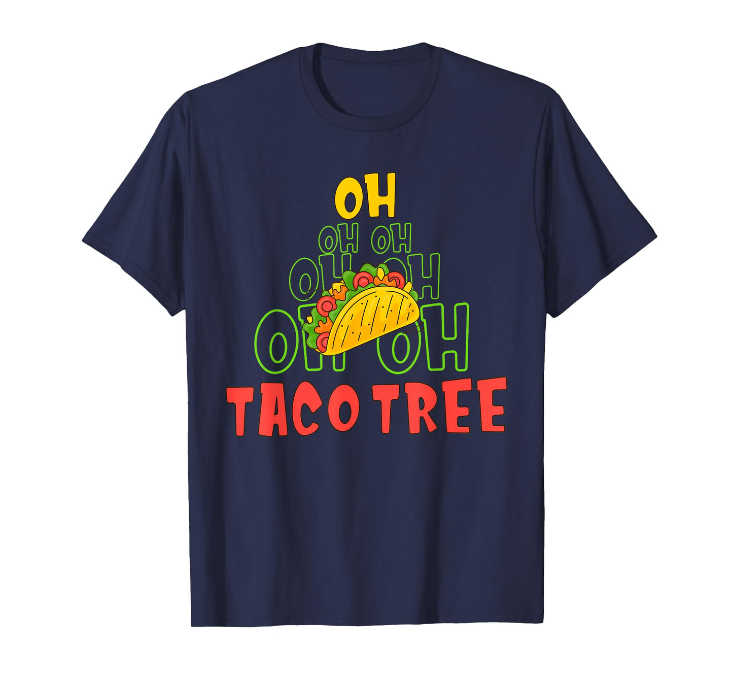 Oh Taco Tree Christmas Pun T-Shirt