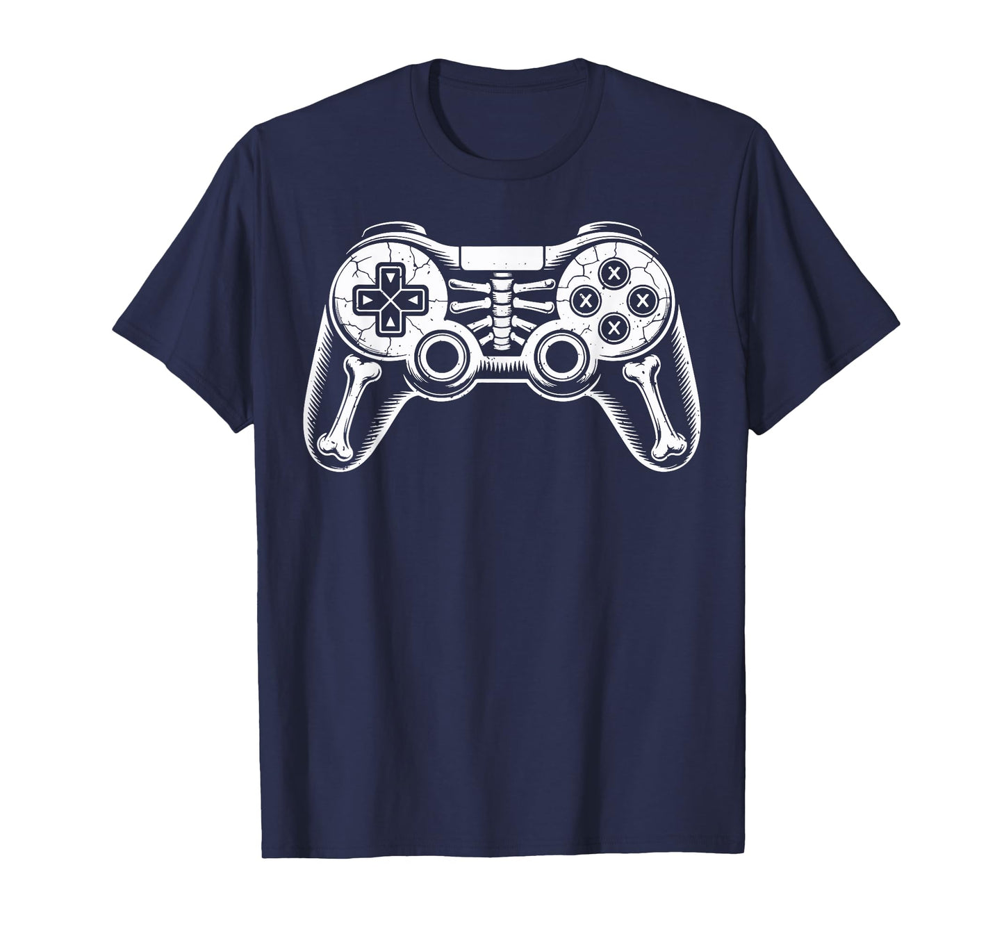 Halloween Skeleton Gaming Controller Video Gamer Boys Kids T-Shirt
