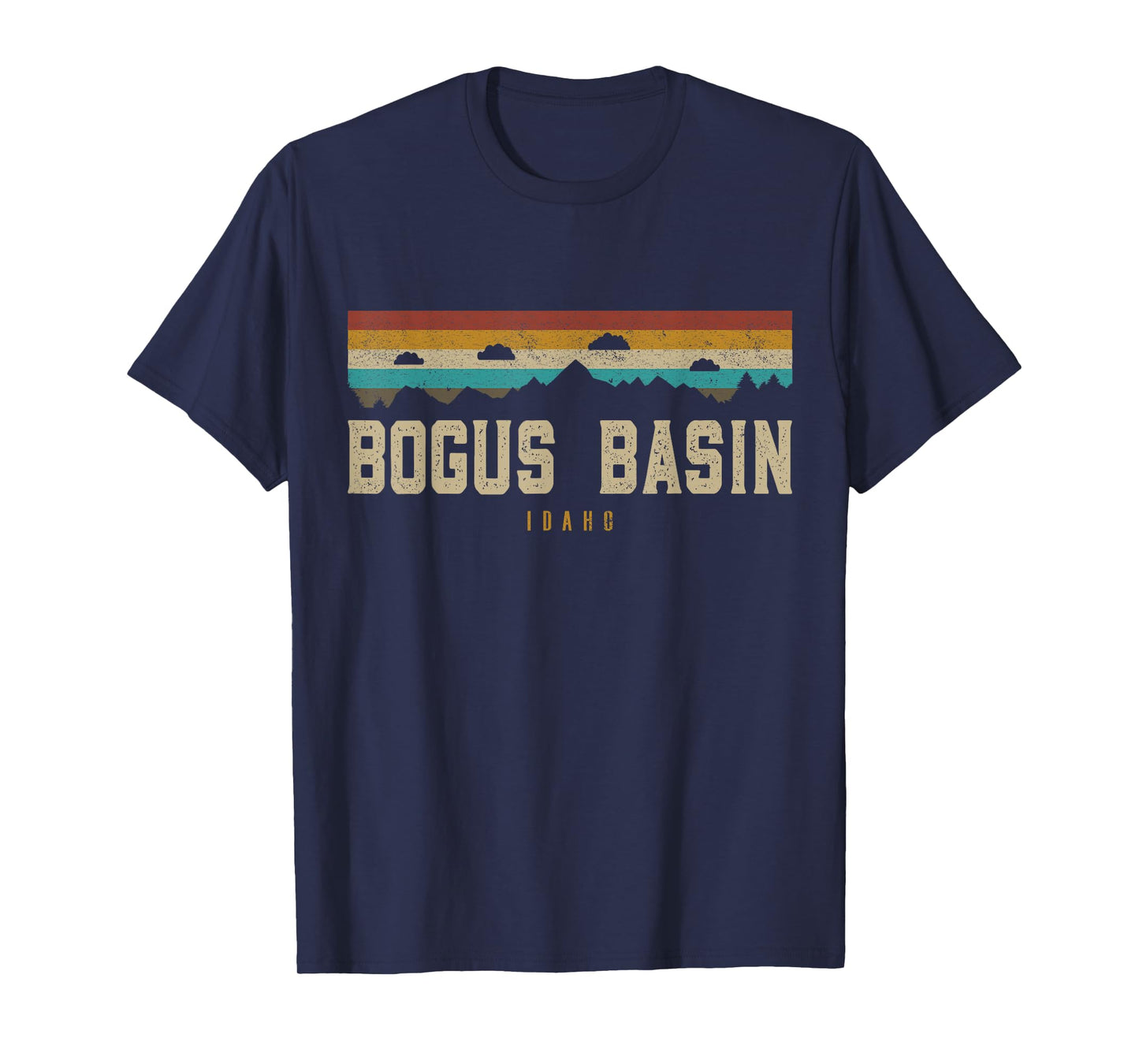 Bogus Basin Mountains Idaho Hiking Outdoors Retro T-Shirt