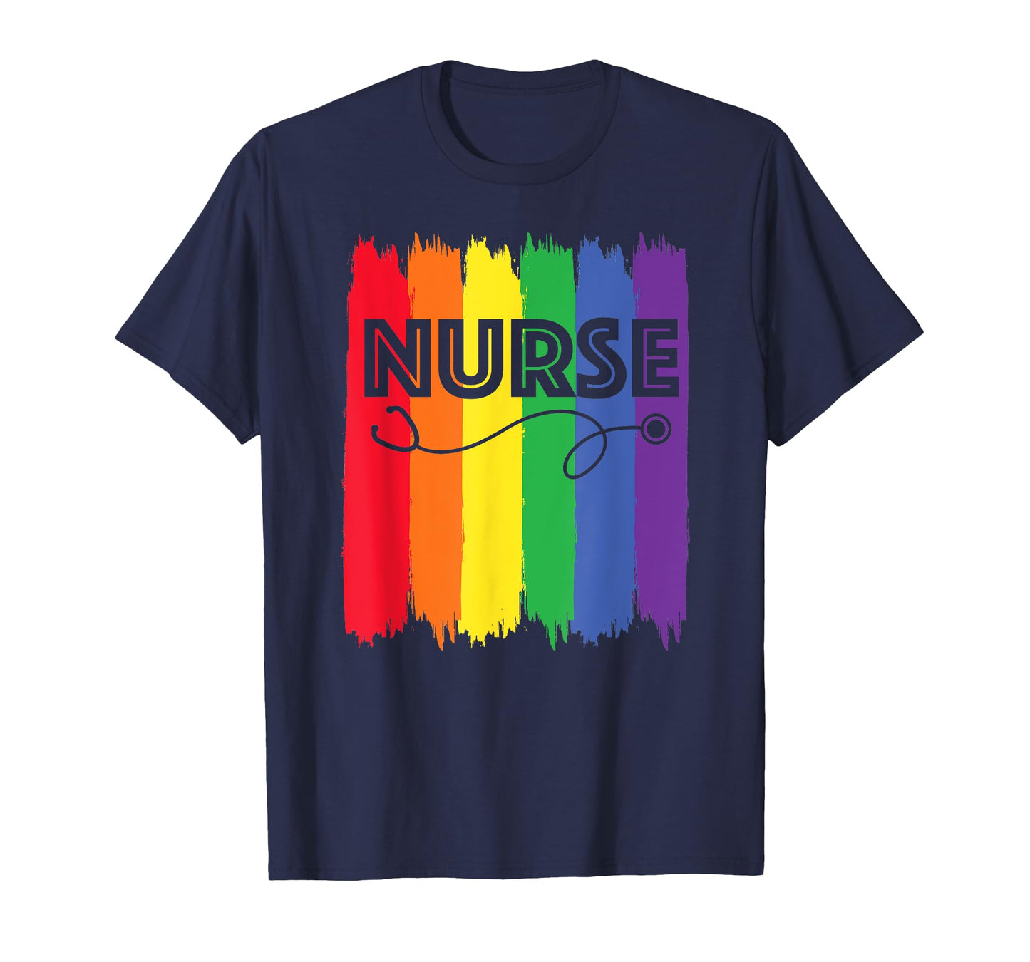 Nurse LGBT Rainbow Registered Nursing RN Gay Pride Flag Ally T-Shirt