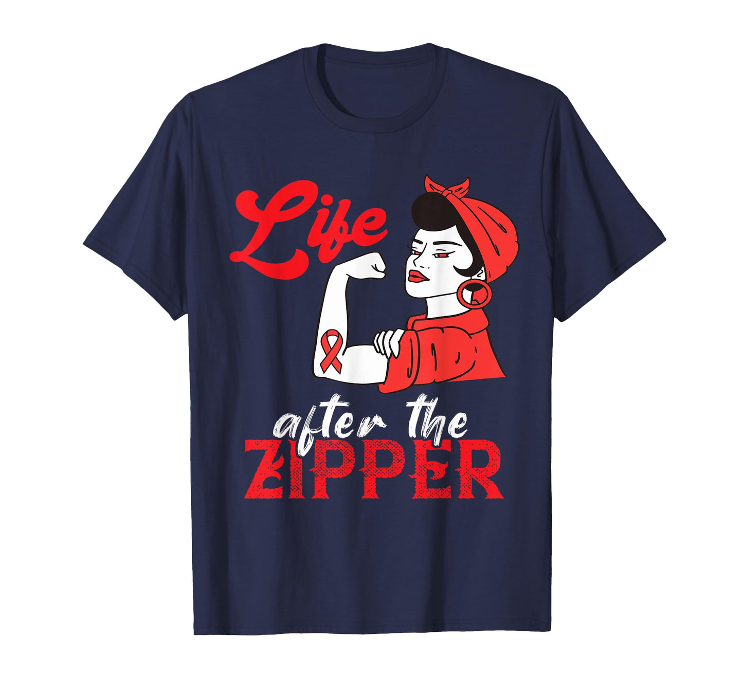 Open Heart Surgery Life After Zipper Bypass Artery Survivor T-Shirt