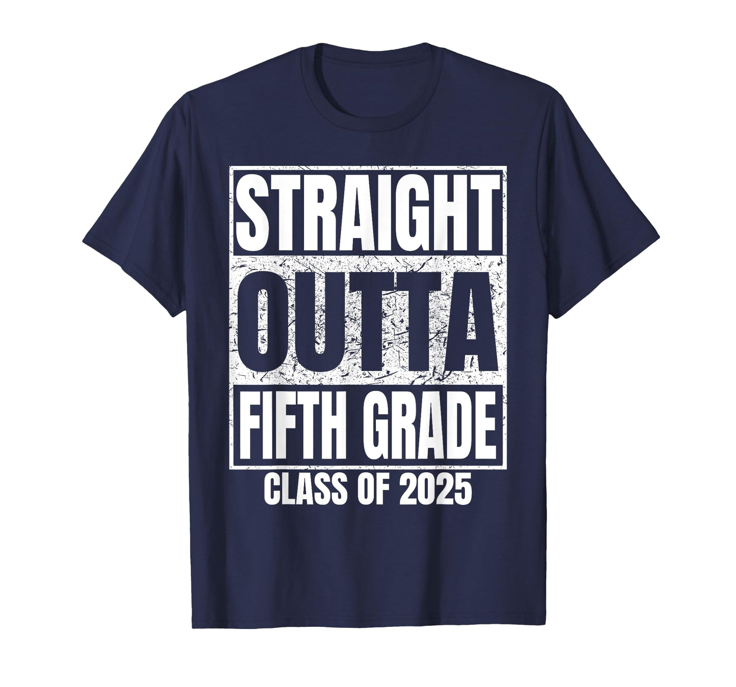 Straight Outta Fifth Grade Class 2025 Graduation 5th Grade T-Shirt