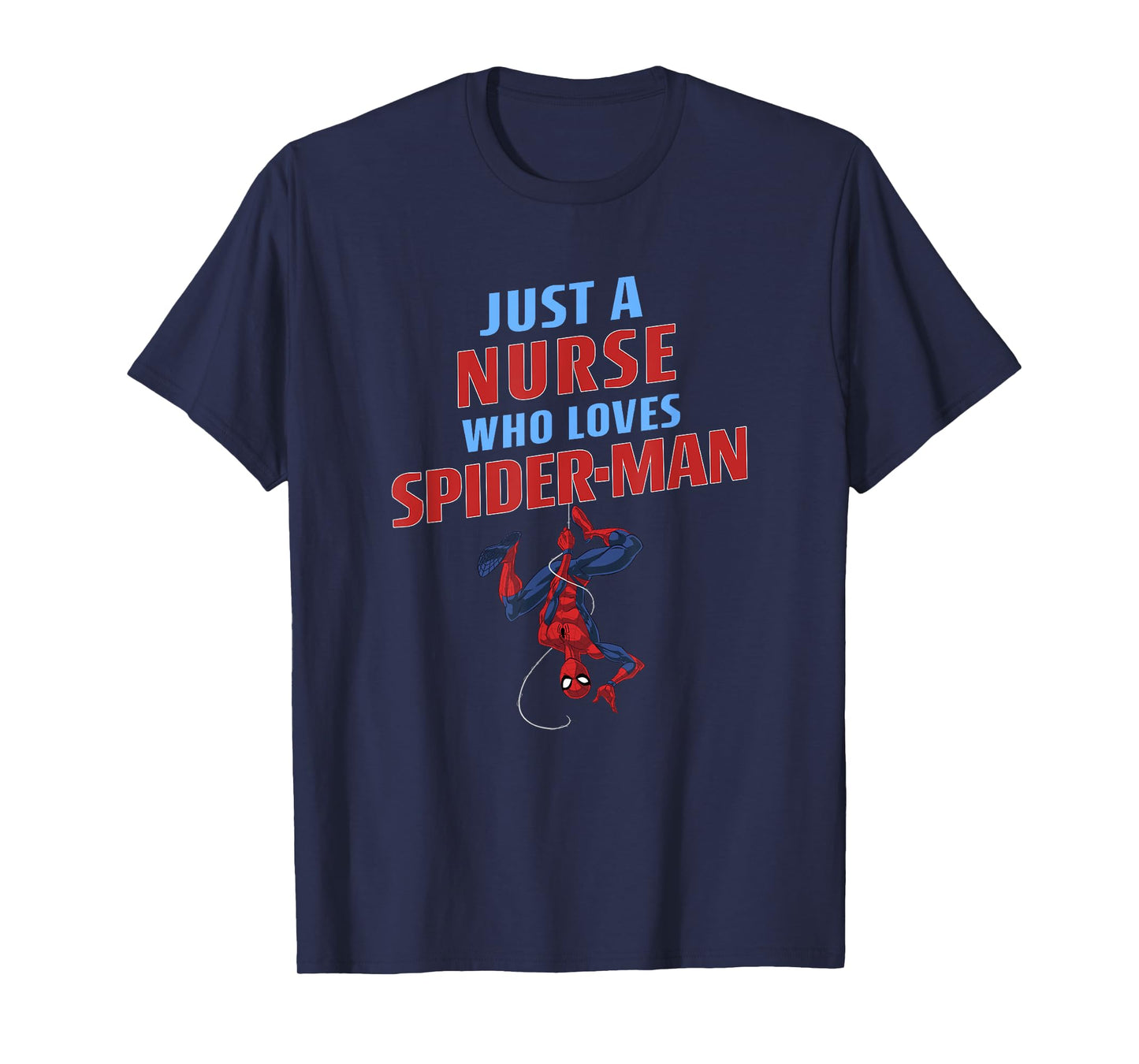 Marvel Spider-Man Classic Just A Nurse Who Loves Spider-Man T-Shirt