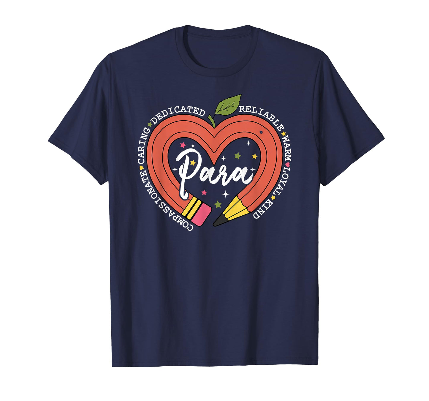 Para Heart SPED Teacher Paraprofessional Paraeducator Gifts T-Shirt for Men Women Girls Kids