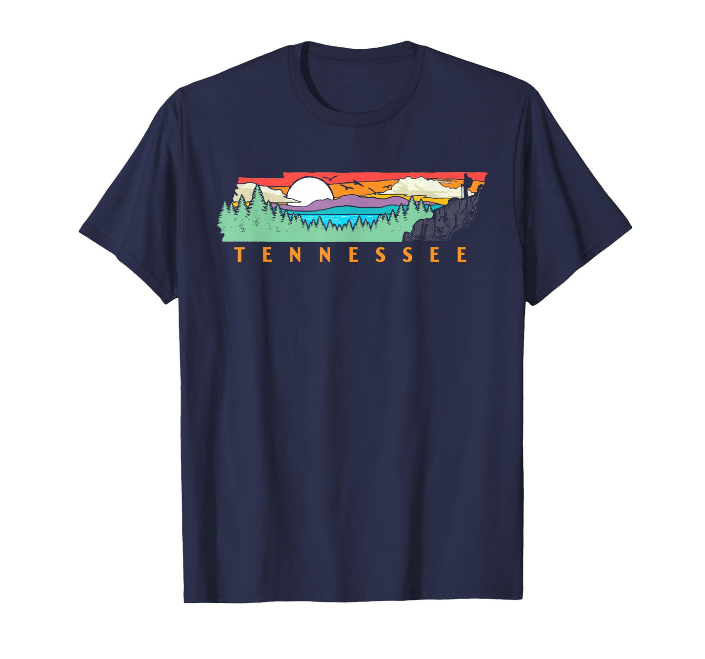 Tennessee Mountains & Outdoors State Pride Nature Graphic T-Shirt
