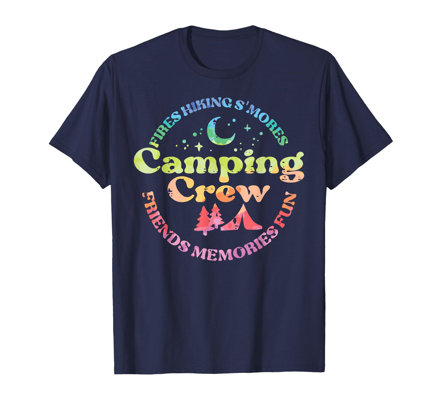 Camping Crew Family Friends Girls Kids Toddler Youth Women T-Shirt