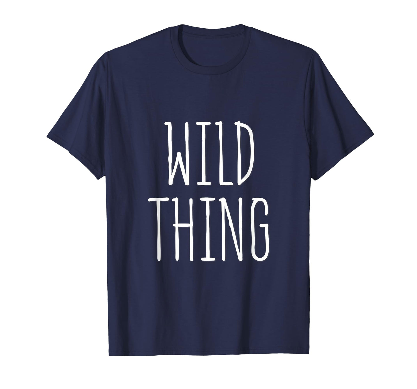 Wild Thing Retro Minimalist Typography Design T-Shirt