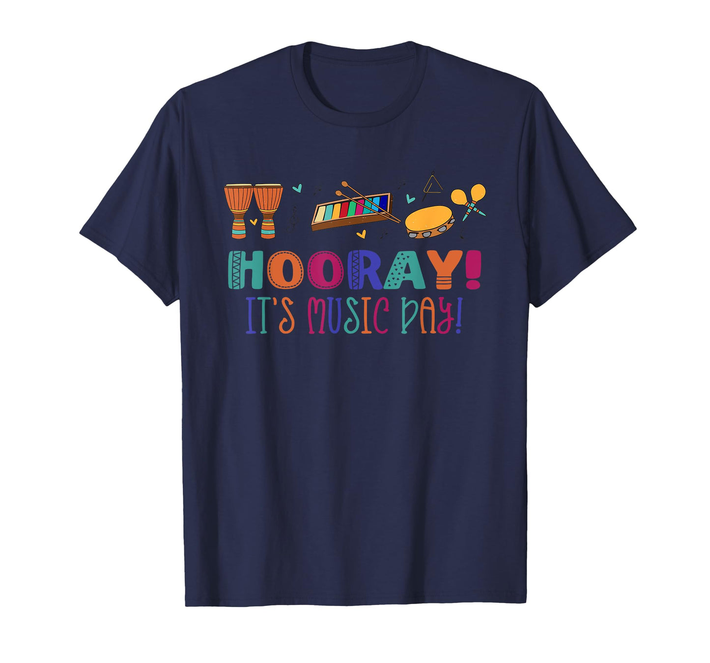 HOORAY! IT'S MUSIC DAY! Musical Note Teacher Musician Meme T-Shirt for Men Women Kids