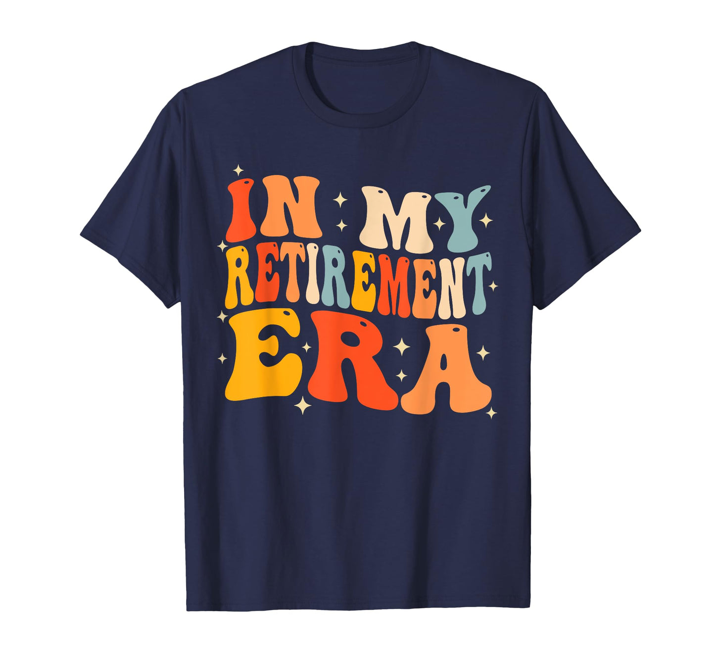 In My Retirement Era Groovy Funny Retired Teacher 2025 Women T-Shirt