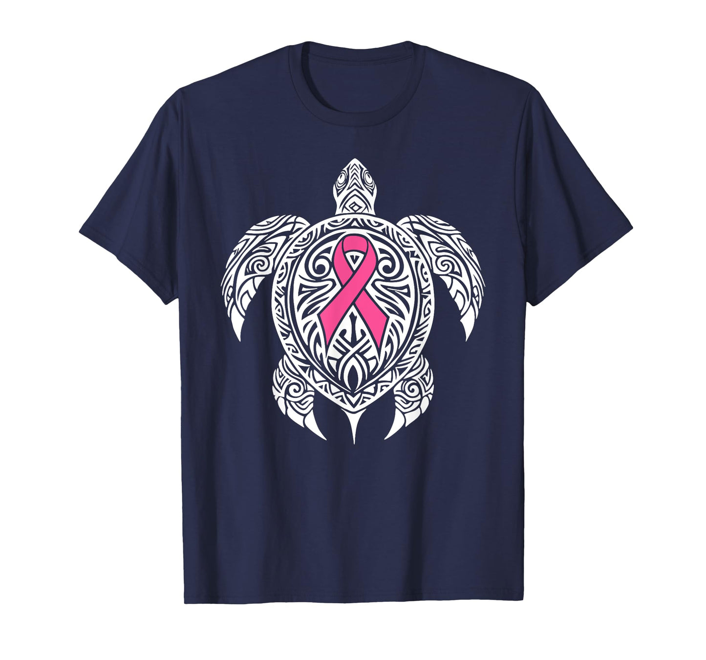 Breast Cancer Turtle Mandala Pink Cute Ribbon Men Women Kid T-Shirt