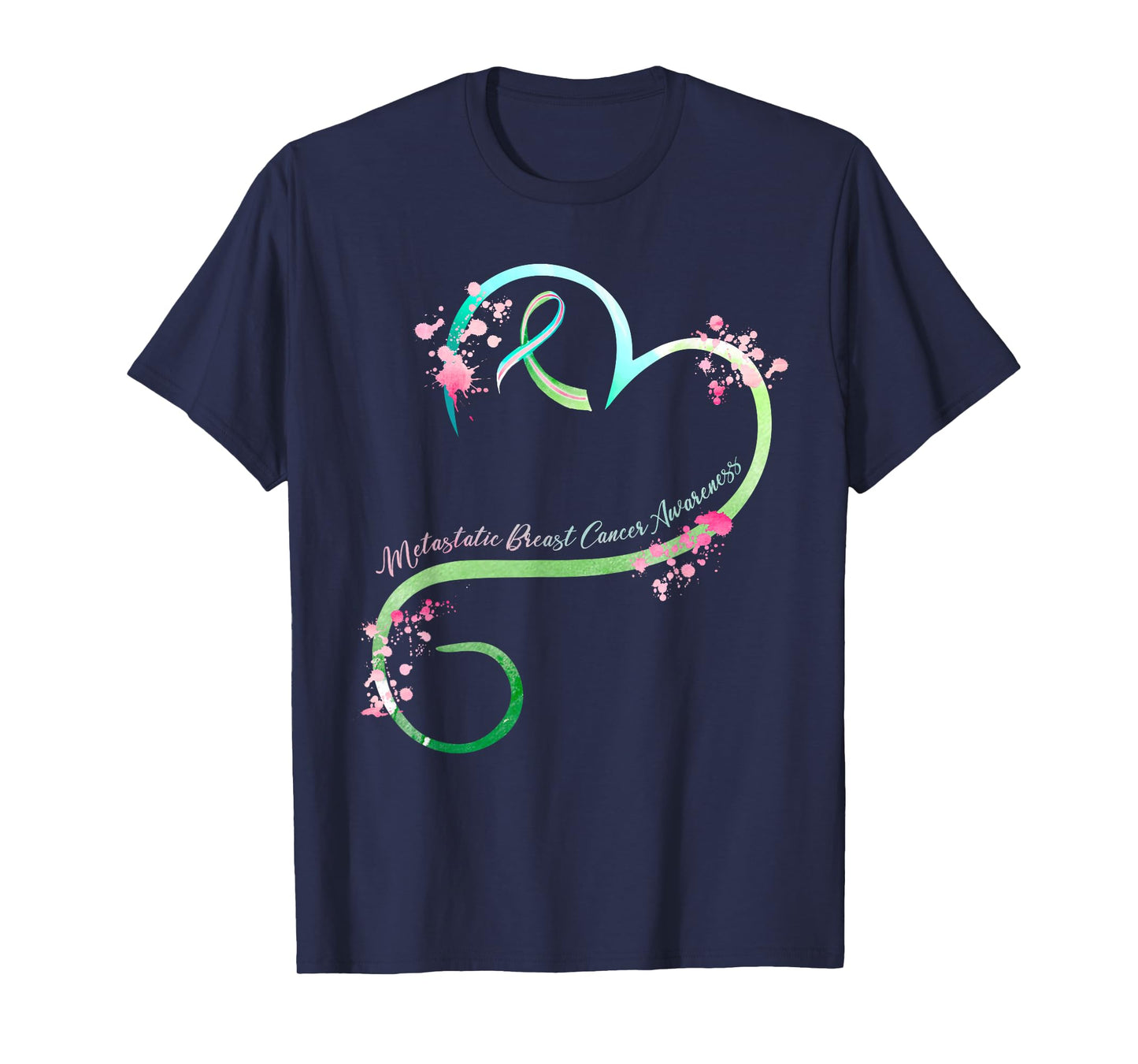 Metastatic Breast Cancer Awareness Heart Gifts T-Shirt