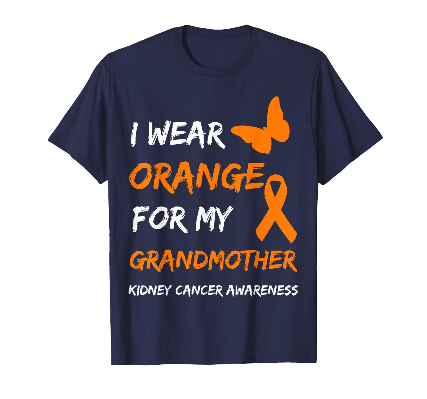 Kidney Cancer I Wear Orange For My Grandmother Ribbon T-Shirt