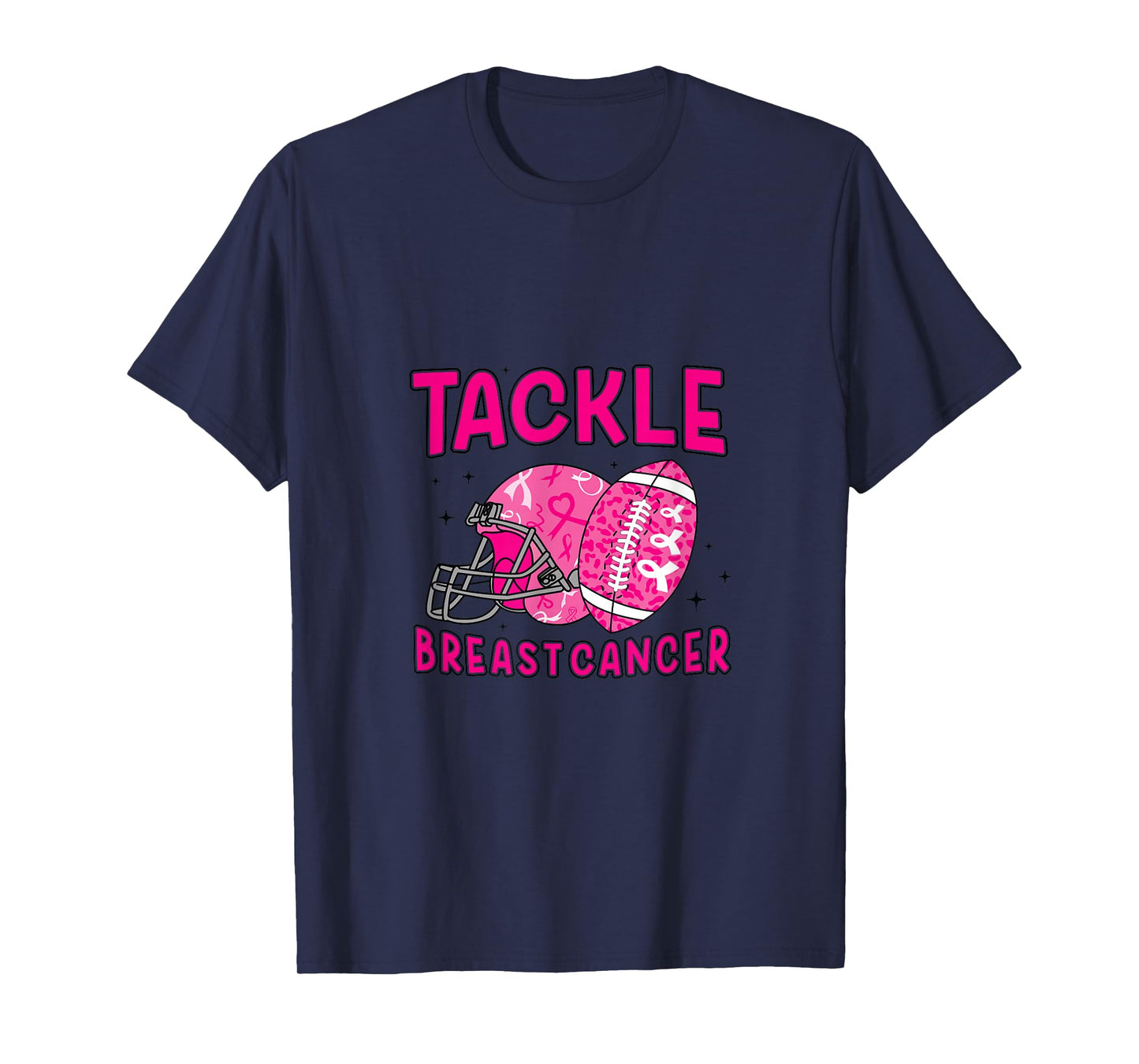 Tackle Breast Cancer Pink Out Football T-Shirt