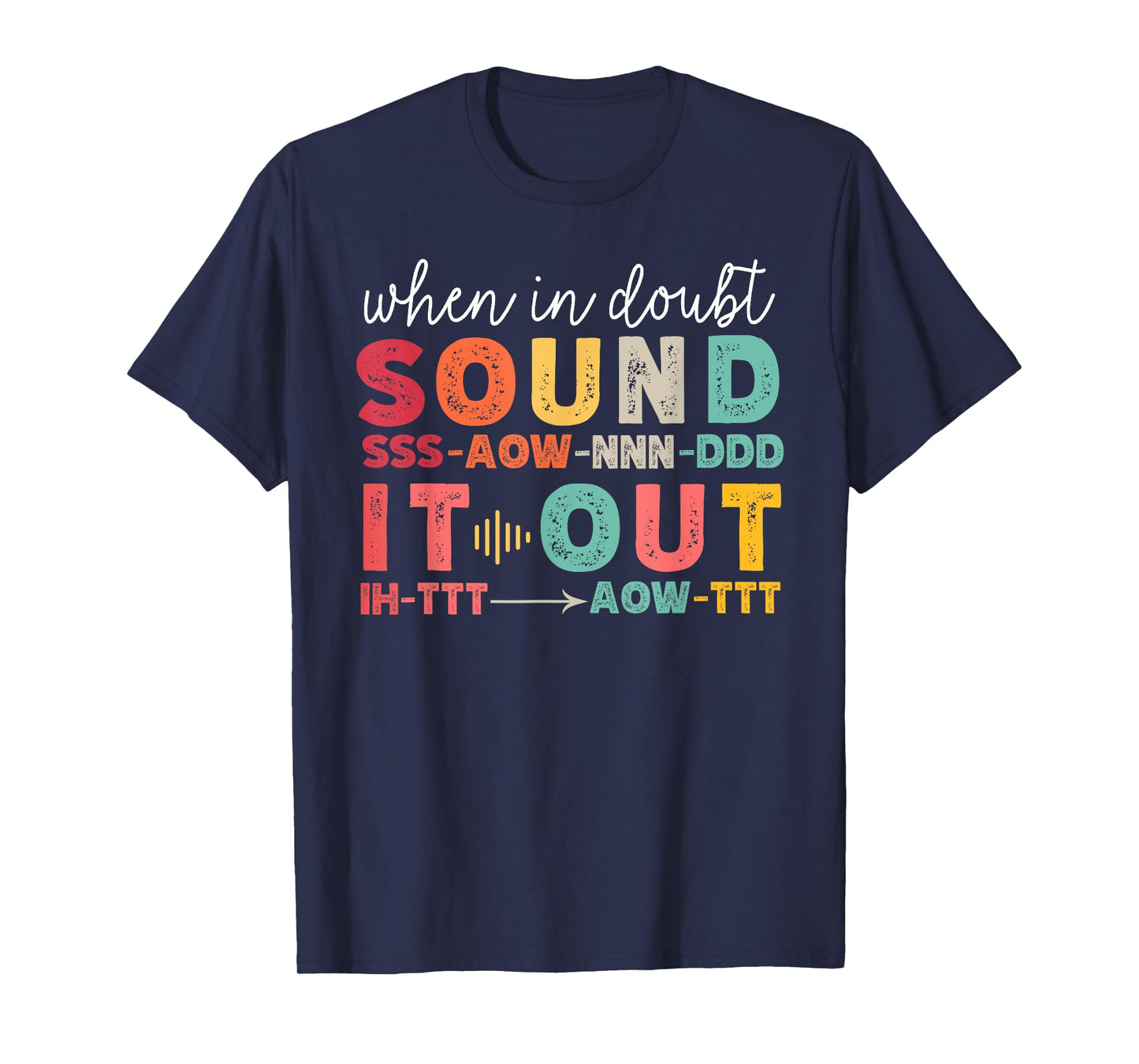 Phonemic Awareness Phonics Teacher Retro Science of Reading T-Shirt