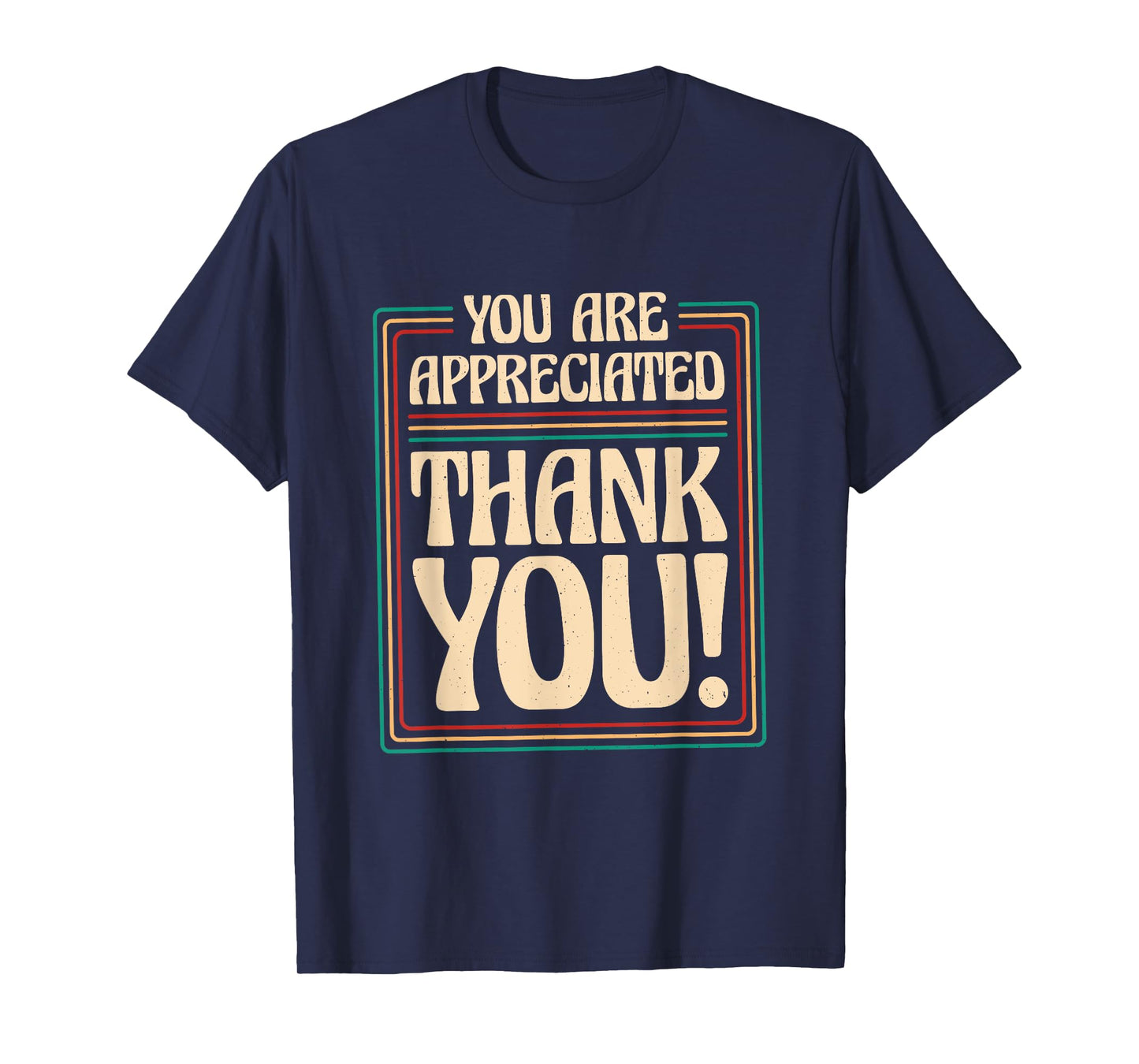 Employers & Work Employee Recognition Designs You Are Appreciated Thank You, Unisex-Adults T-Shirt, Black, Small, Short Sleeve