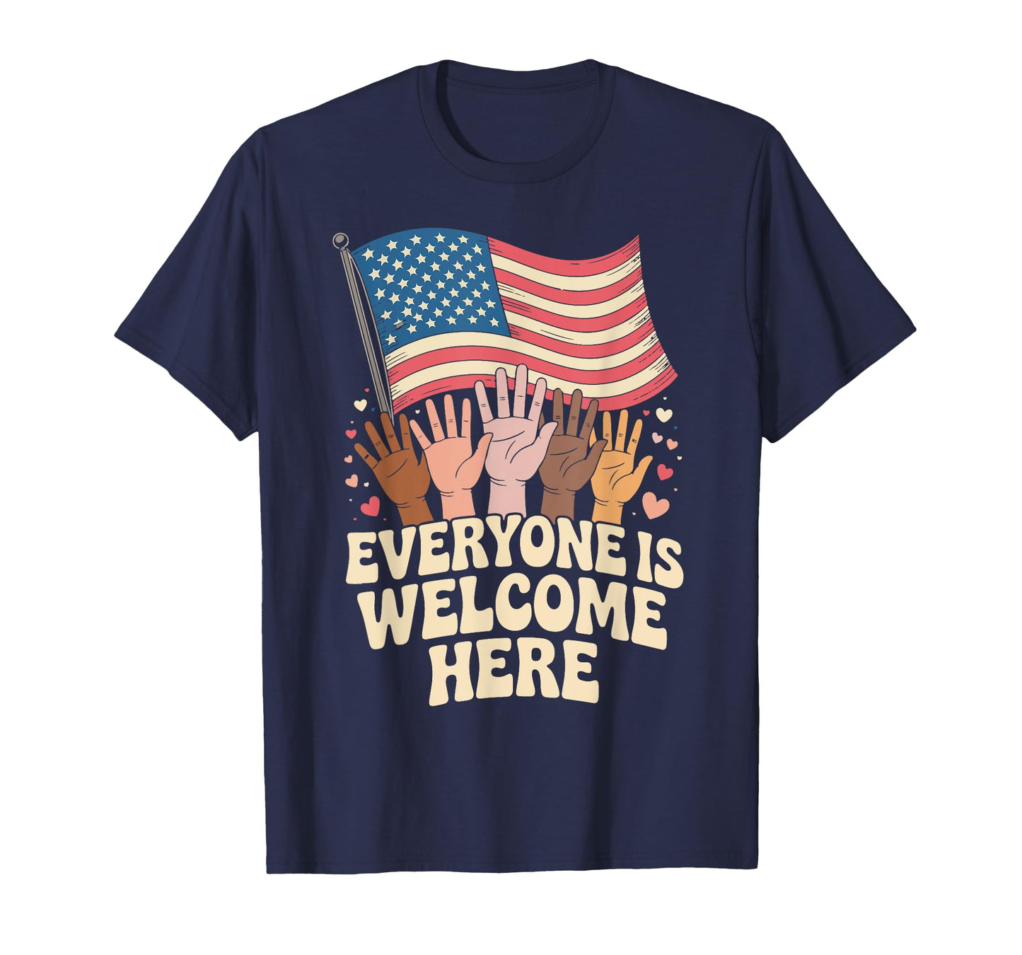 Everyone Is Welcome Here Idaho Teacher Equality Inclusion T-Shirt
