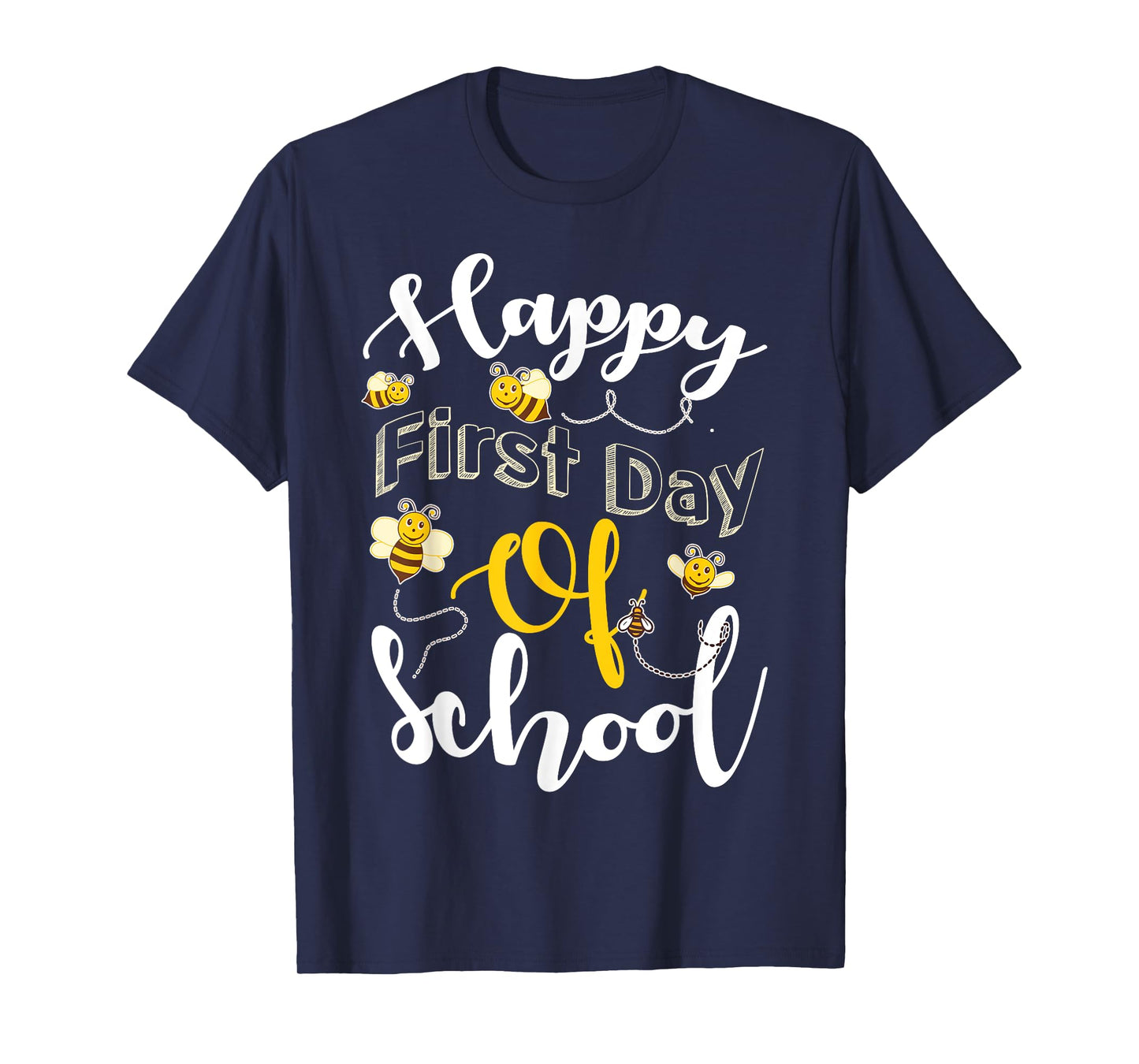 Happy First Day of School Bees Teacher & Kids Back to School T-Shirt