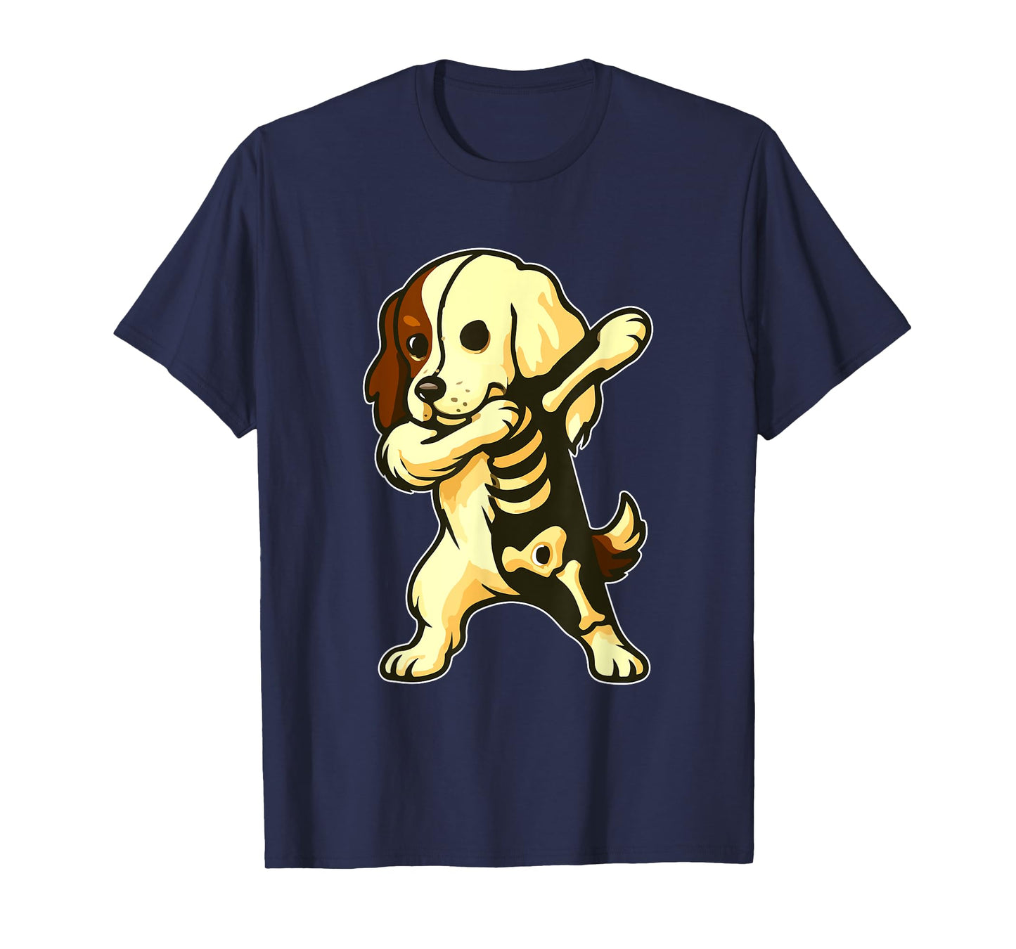 Dabbing English Springer Spaniel Half Skeleton Owner Lover T-Shirt