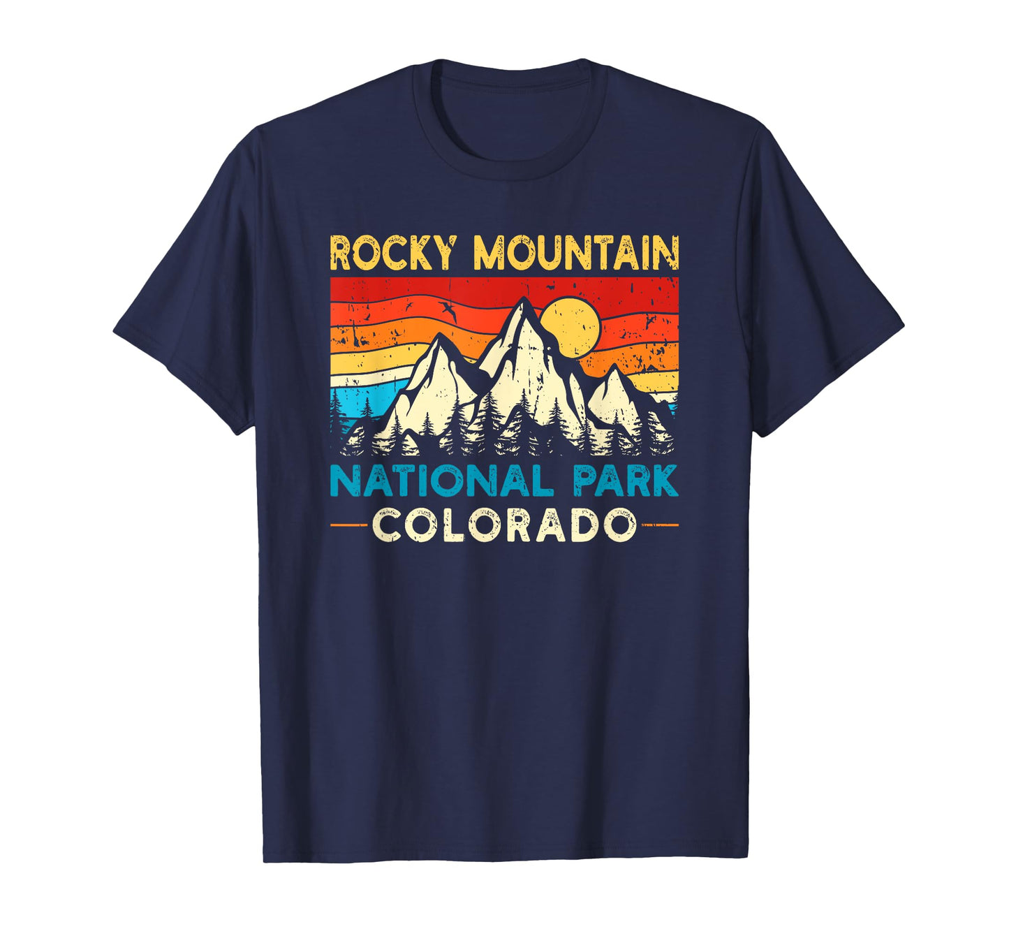 Rocky Mountain National Park Vintage Retro T-Shirt