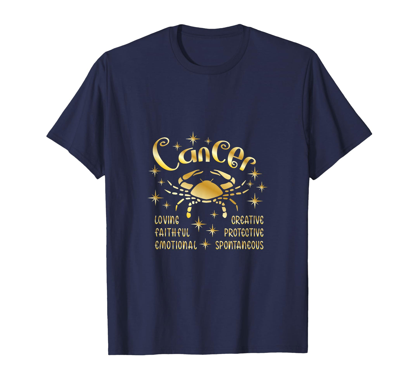 Cancer Zodiac Gold T-Shirt