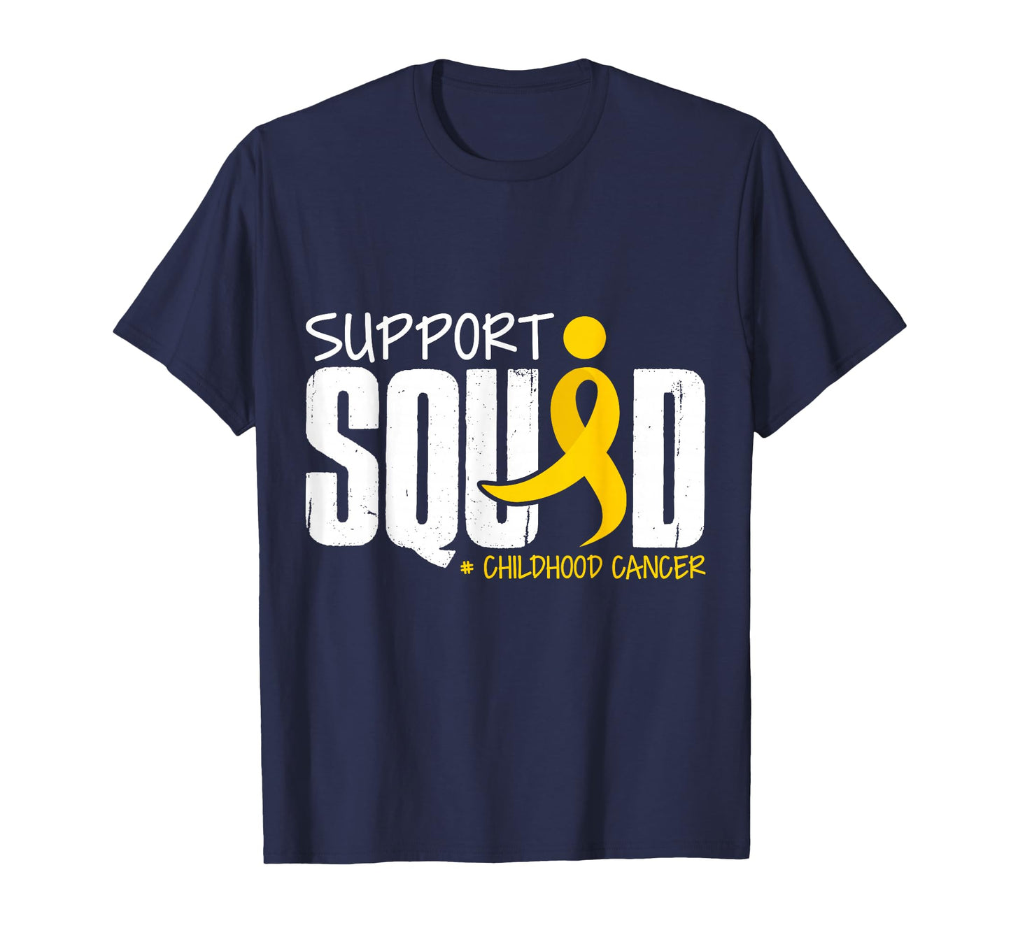 Support Squad Childhood Cancer Awareness Ribbon T-Shirt