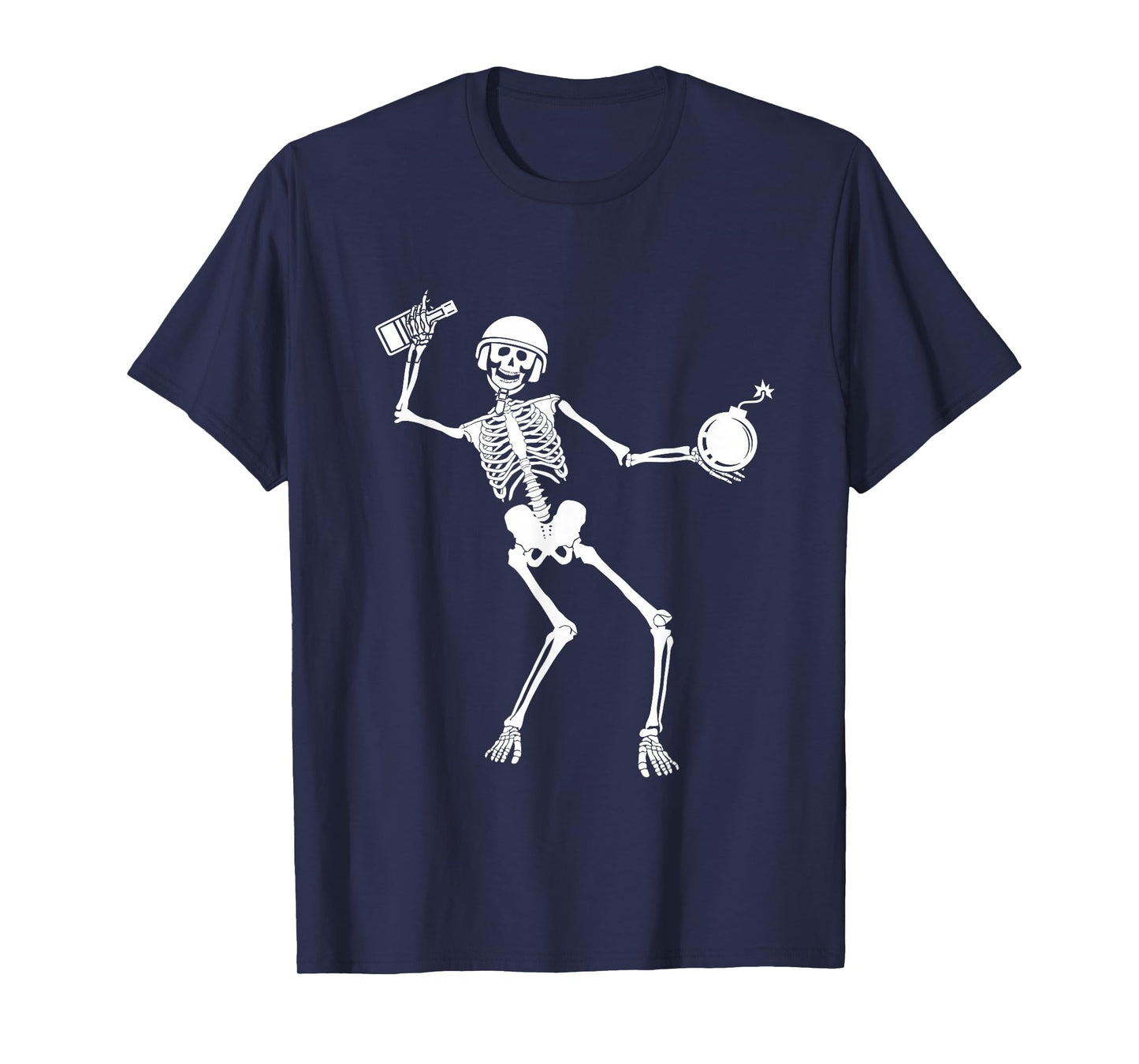 Skeleton EOD Tech Explosive Ordnance Disposal Halloween T-Shirt