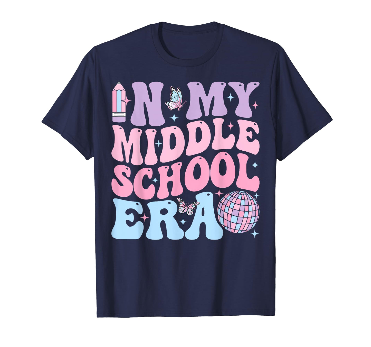 Groovy In My Middle School Era Back To School Teacher Men Women Kids T-Shirt