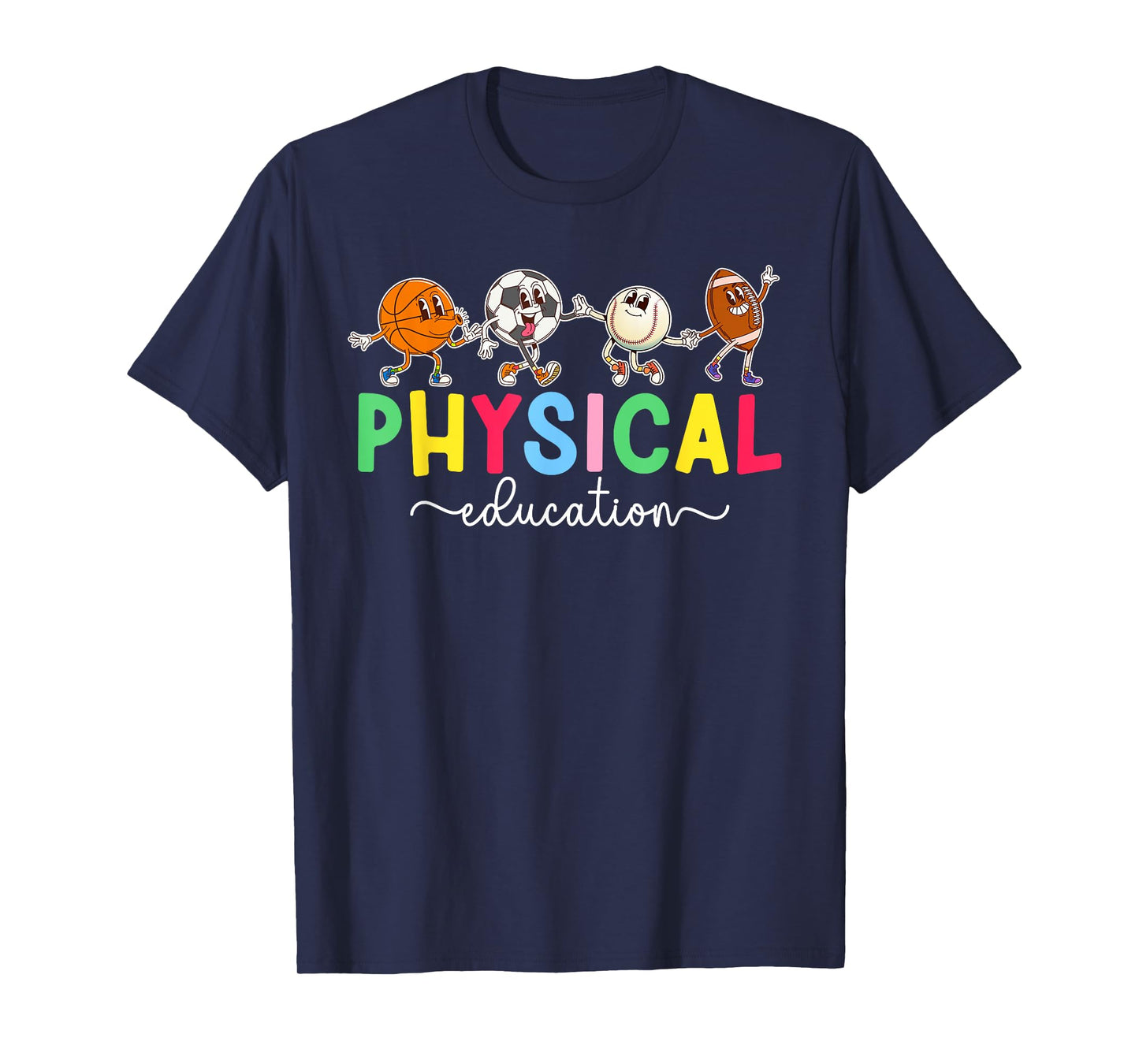 Best PE Teacher Physical Education Teaching T-Shirt - Men's Unisex-Adults Black Small Modern Casual Round Neck Short Sleeve T-Shirt