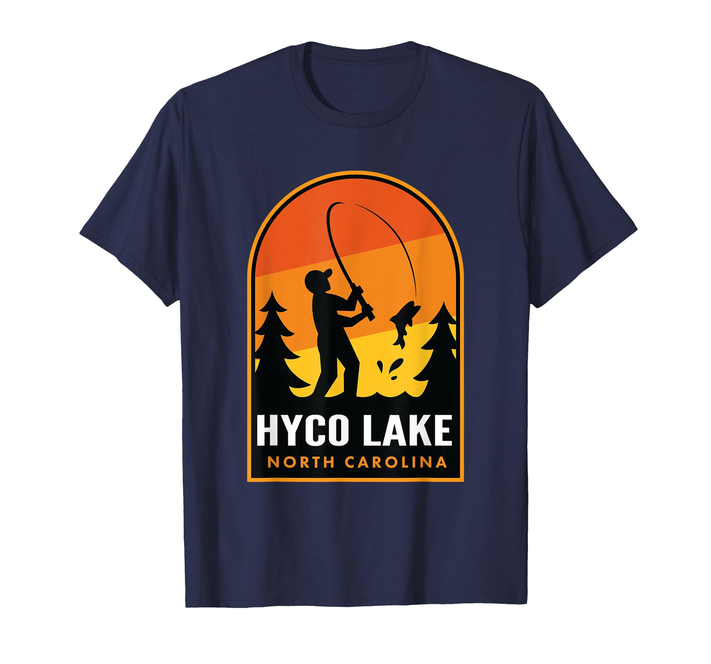 Hyco Lake North Carolina Fishing T-Shirt