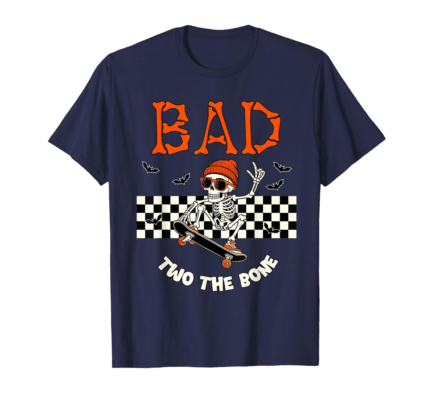 Skeleton 2nd Birthday Bad Two The Bone Party Decorations Boy T-Shirt
