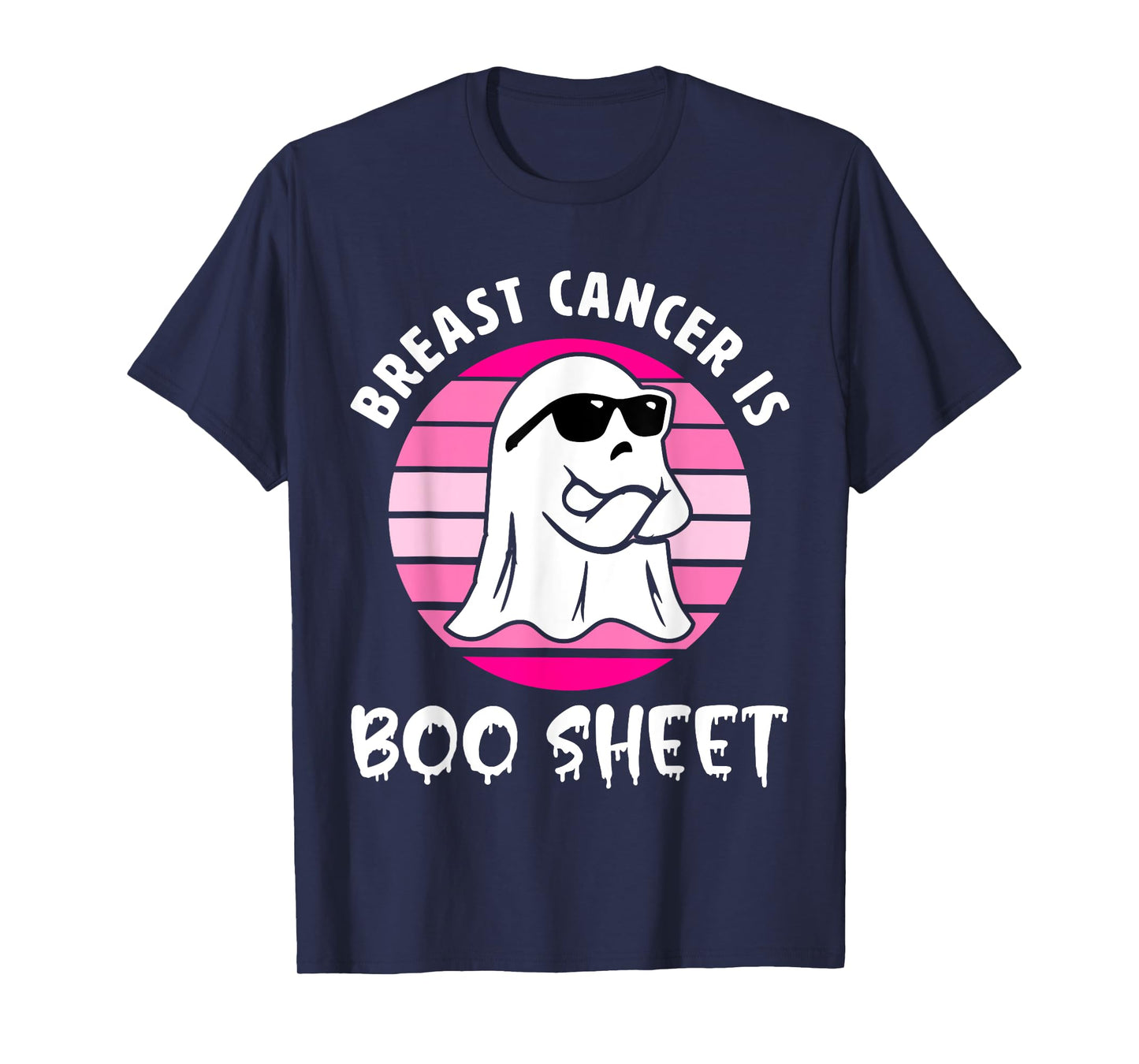 Breast Cancer Is Boo Sheet Halloween Breast Cancer Awareness T-Shirt