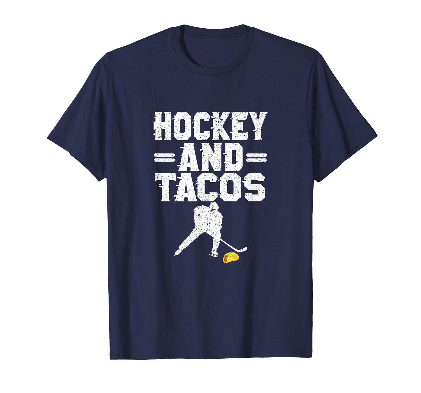 Hockey And Tacos Mexican Food Lover Hockey Player Outfit T-Shirt