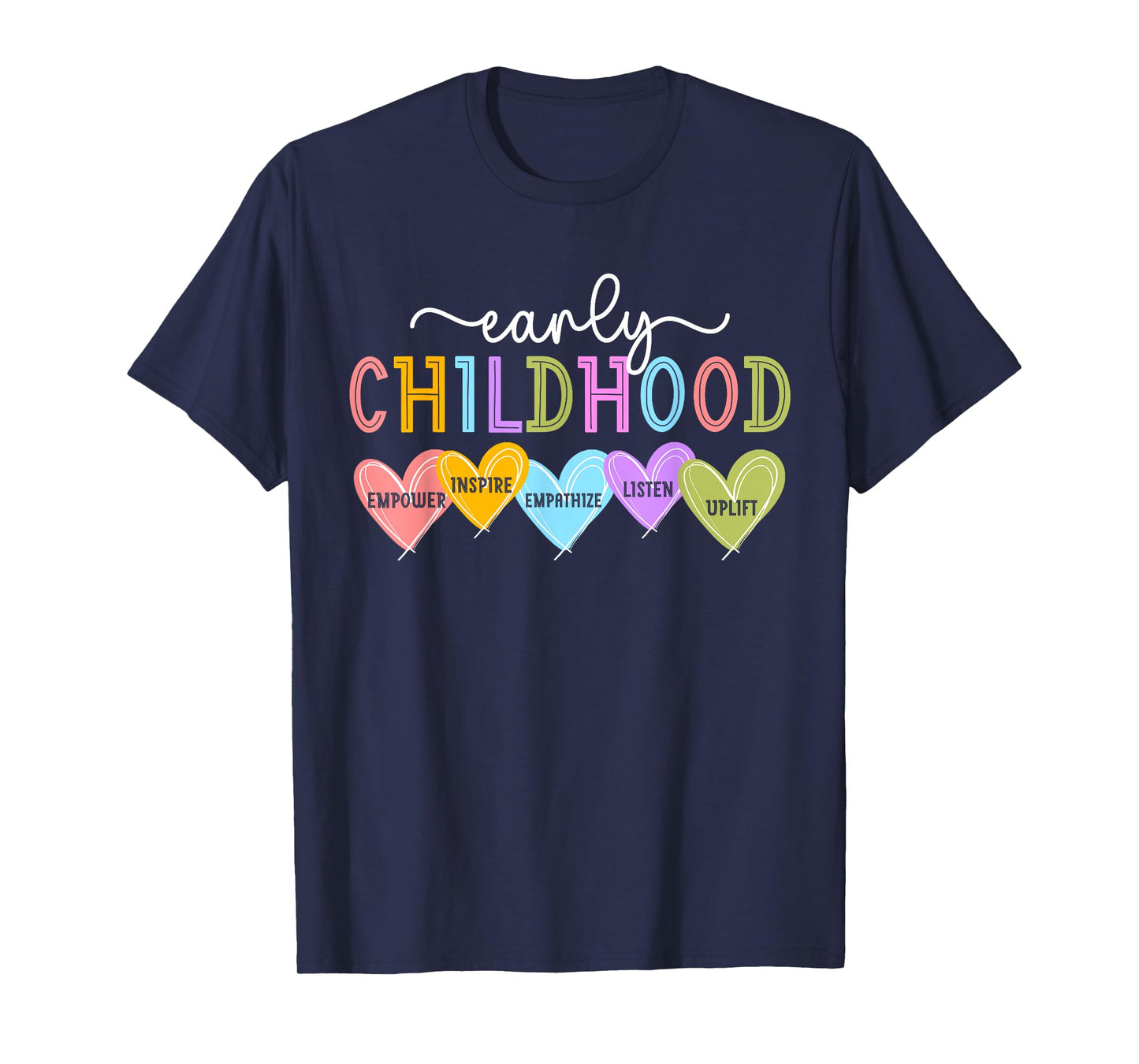 Early Childhood Education Hearts Early Childhood Educator T-Shirt