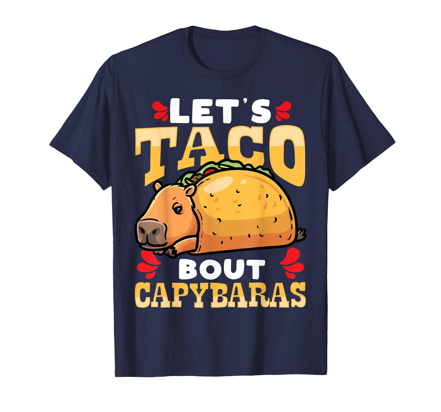 Capybara Cinco De Mayo Taco Giant Cavy Rodent T-Shirt