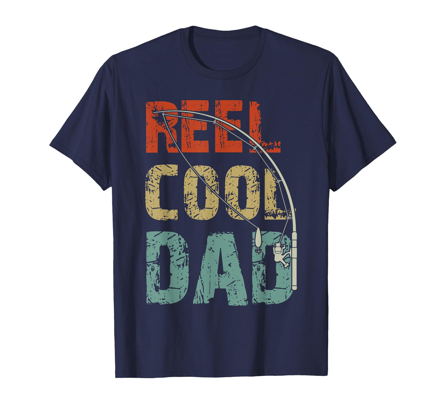 Reel Cool Dad Funny Fishing Father's Day Fisherman Daddy T-Shirt