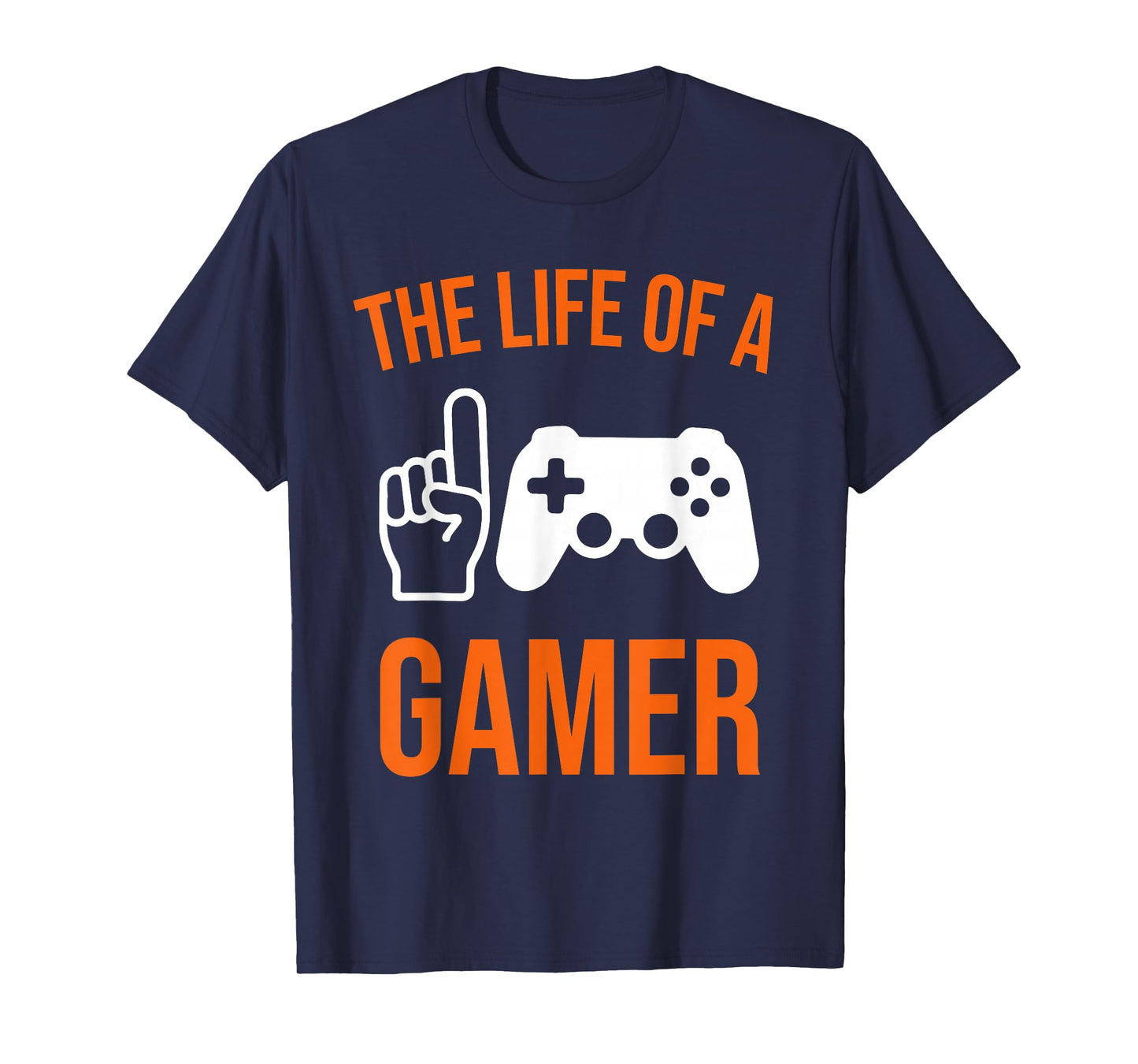 Halloween Skeleton Life of A Gamer Pumpkin Video Game Spooky T-Shirt