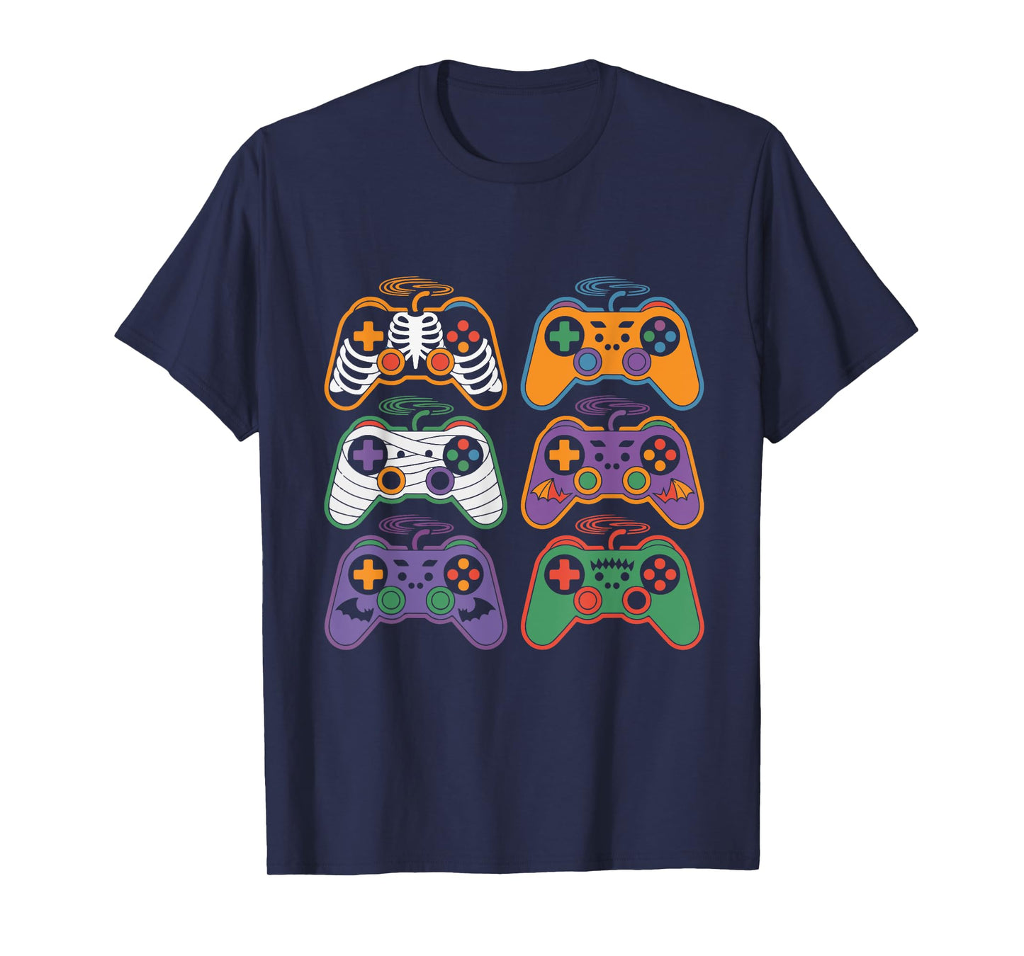 Halloween Skeleton Zombie Gaming Controllers Mummy T-Shirt