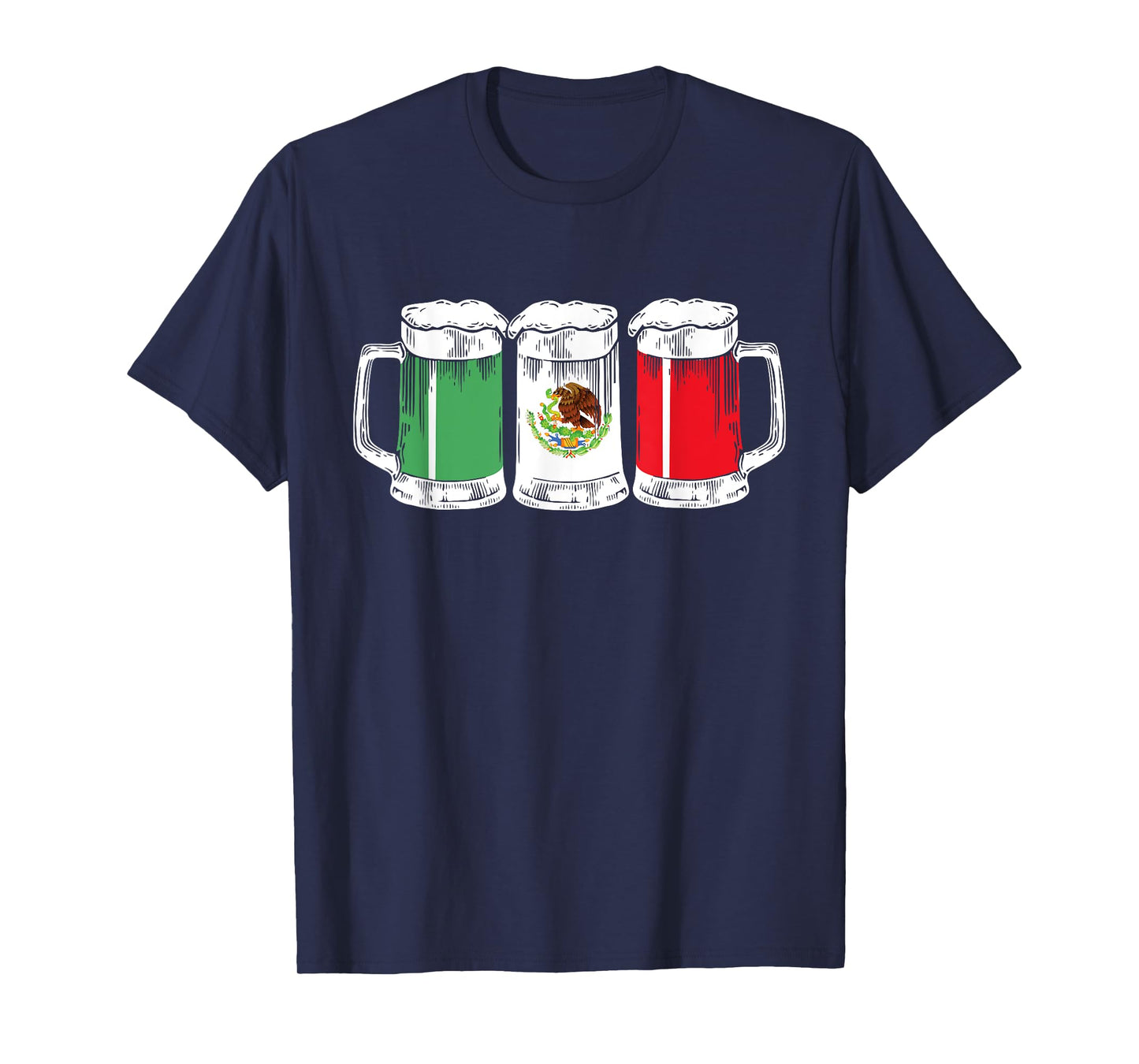 Viva Mexico Funny Beer Mexican Flag Cinco De Mayo Party Gift T-Shirt