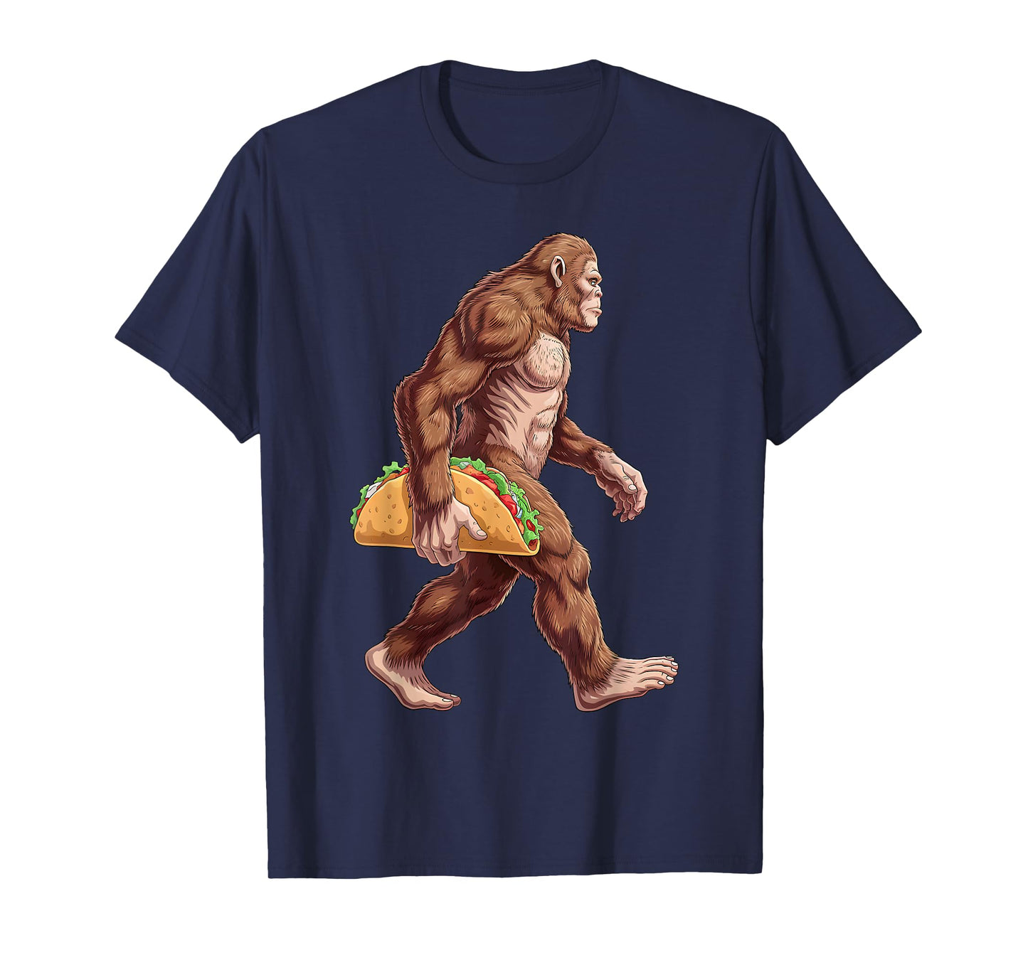 Bigfoot Carrying Taco Funny Cinco de Mayo Boys Men Sasquatch T-Shirt