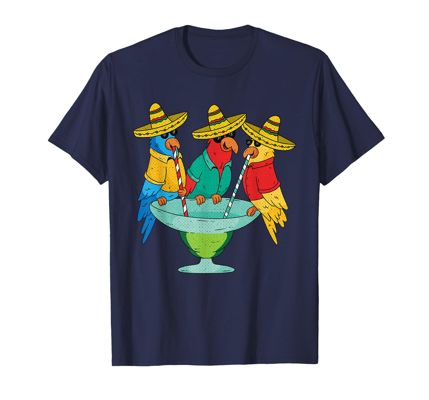 Parrot Cinco De Mayo Funny Drinking Tequila Mexican Fiesta T-Shirt
