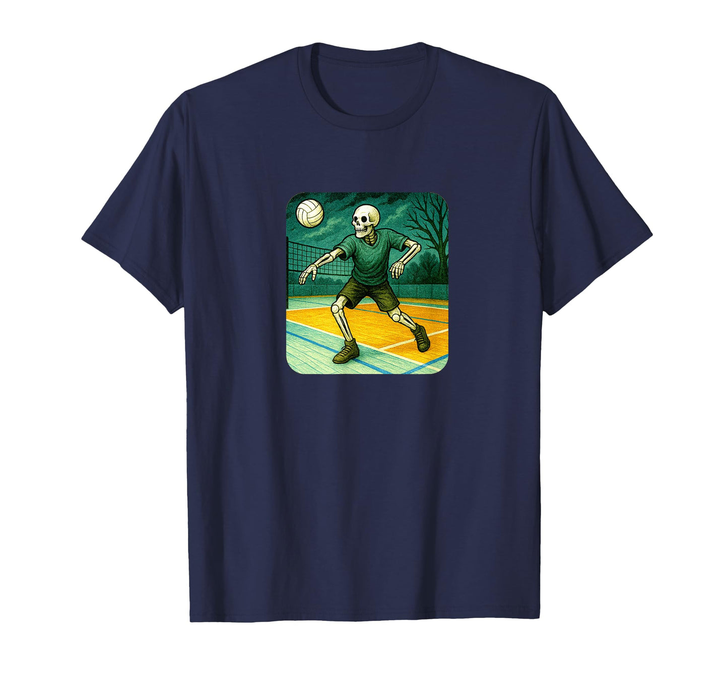 Skeleton Volleyball Player T-Shirt