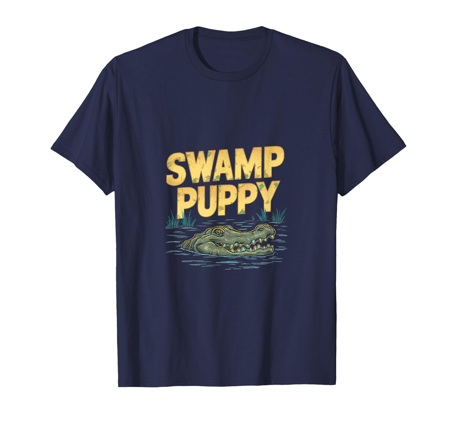 Quirky Swamp-Themed Alligator Everglades Swamp Puppies T-Shirt