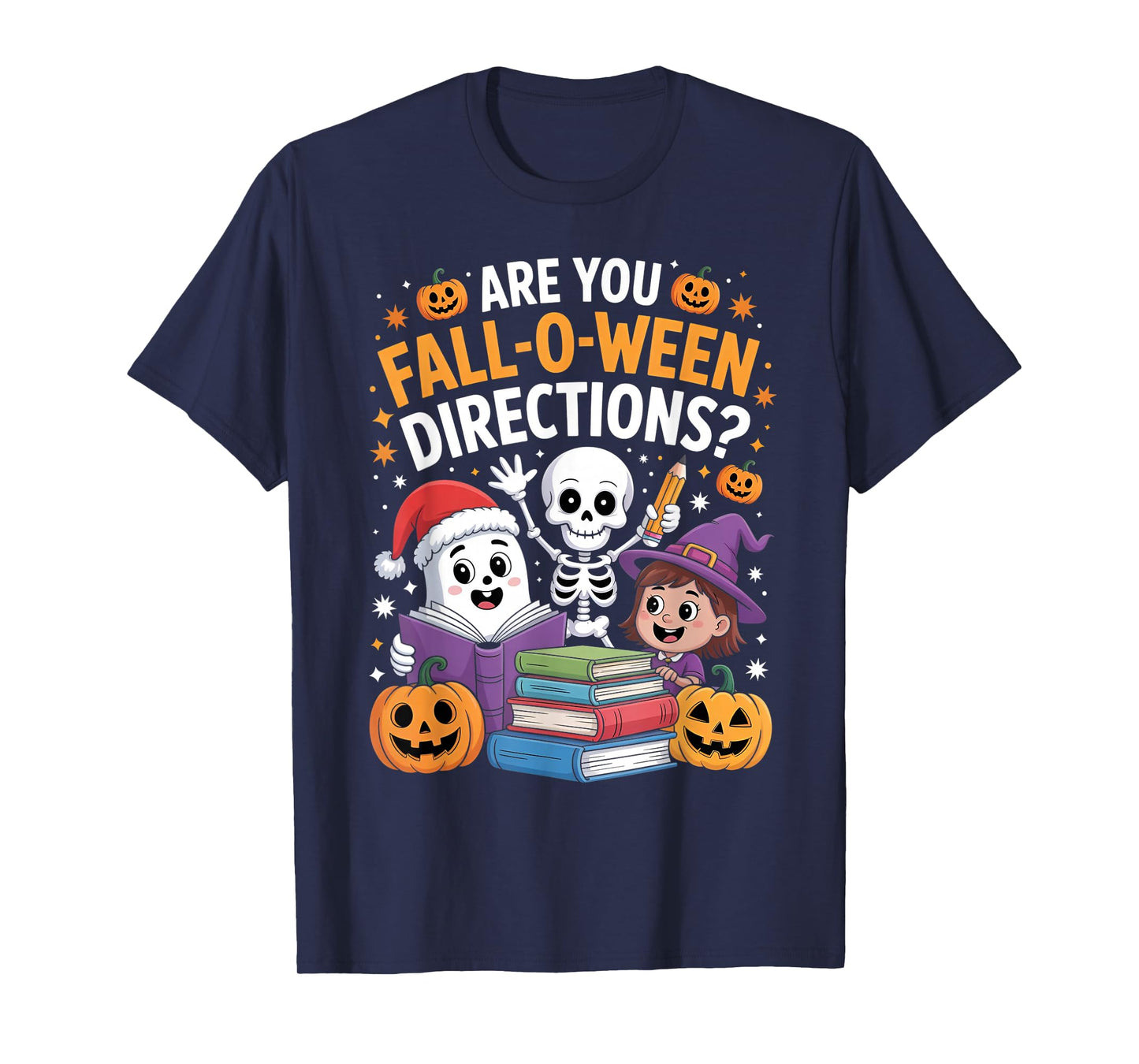 are You Fall O Ween Directions Funny Teacher Halloween Meme T-Shirt